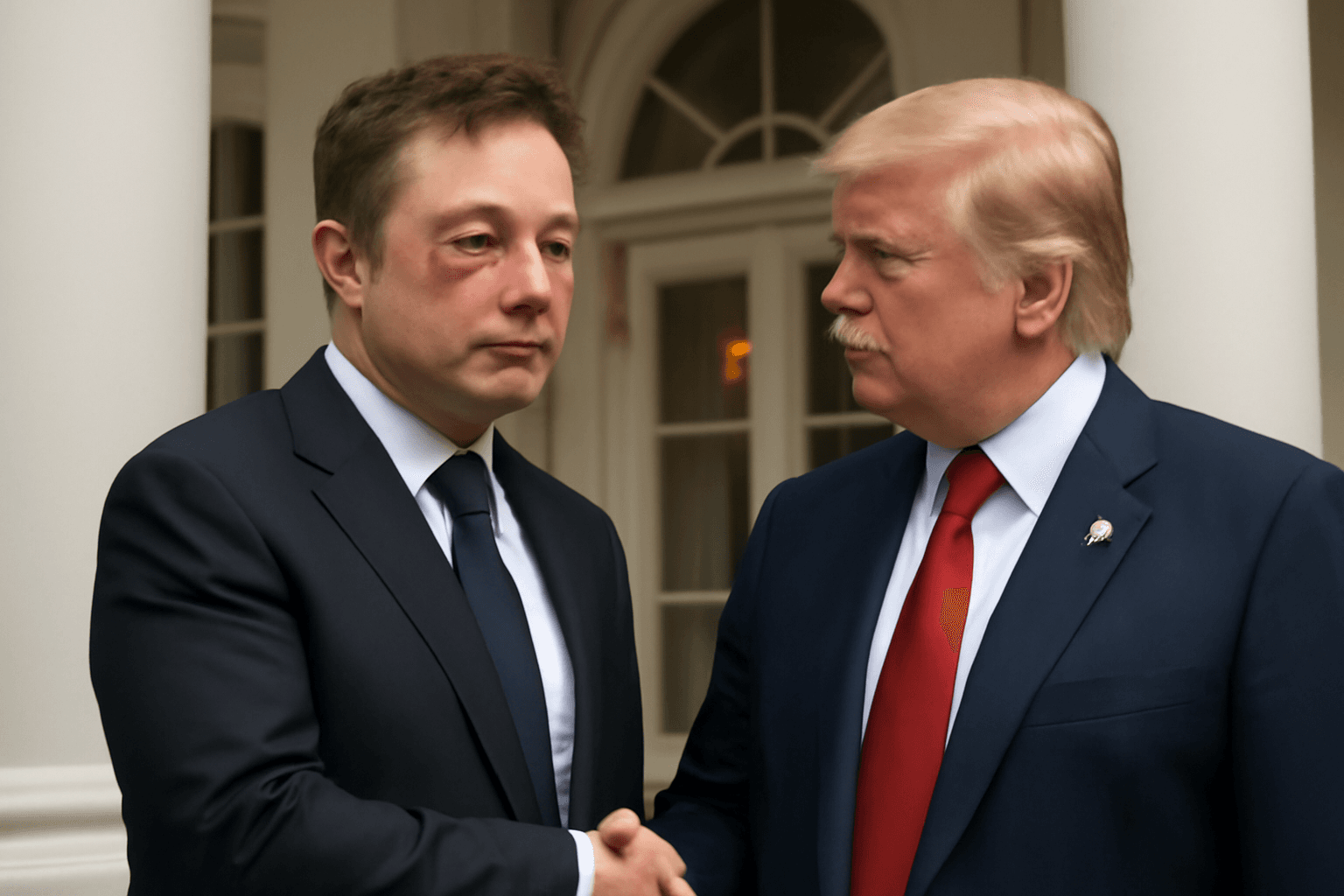 Elon Musk Explains Black Eye at White House Farewell Event Elon Musk Explains Black Eye at White House Farewell Event