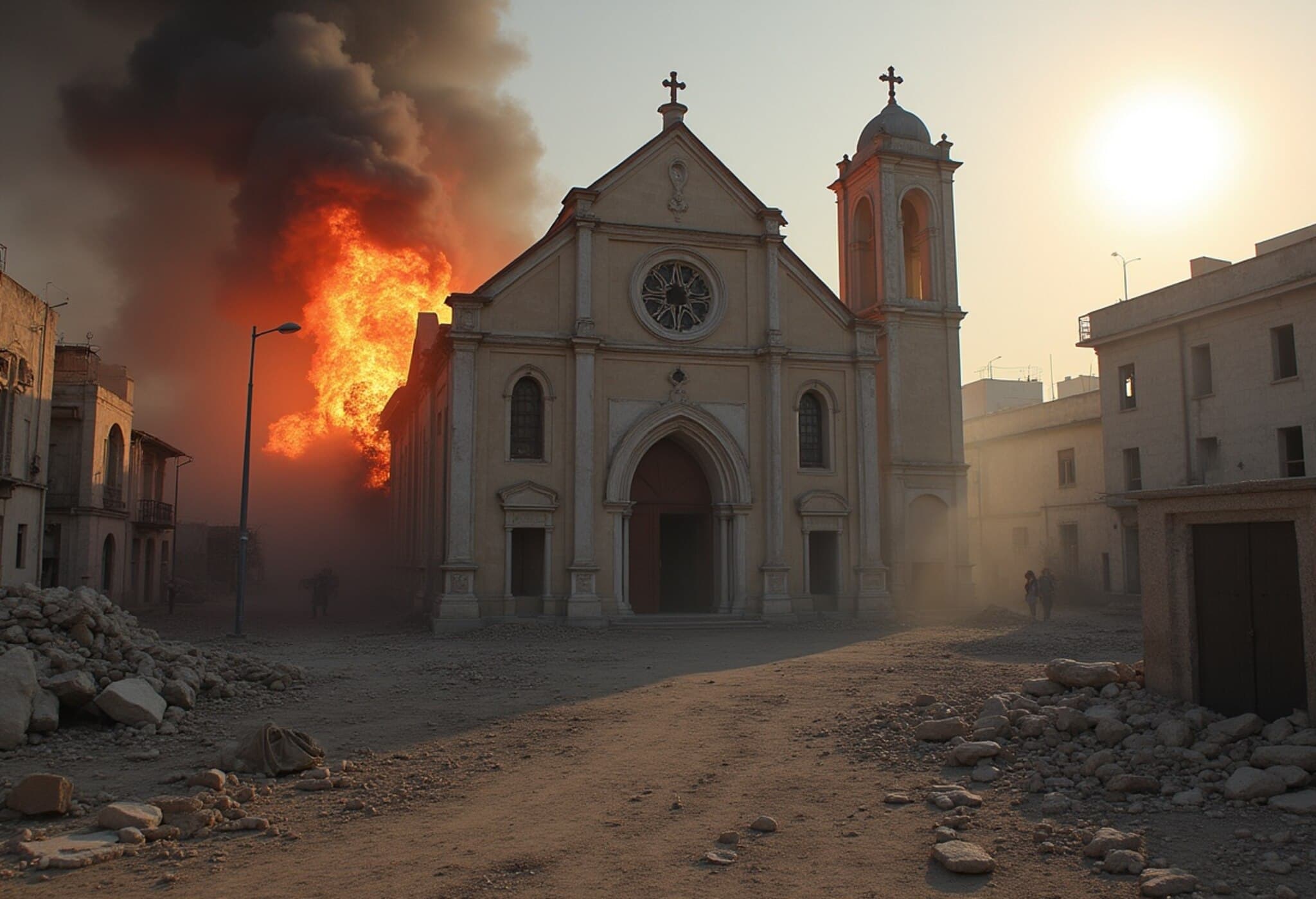 Israel Shells Gaza's Holy Family Church Amid Escalating Conflict, Drawing Global Outcry Israel Shells Gaza's Holy Family Church Amid Escalating Conflict, Drawing Global Outcry