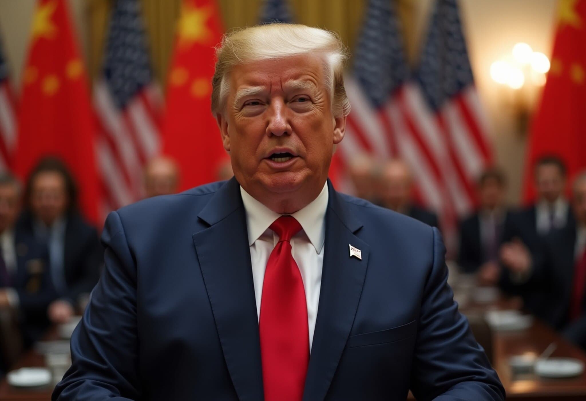 Trump Warns of 'Destroying China' Cards While Hosting South Korea’s Leader Trump Warns of 'Destroying China' Cards While Hosting South Korea’s Leader