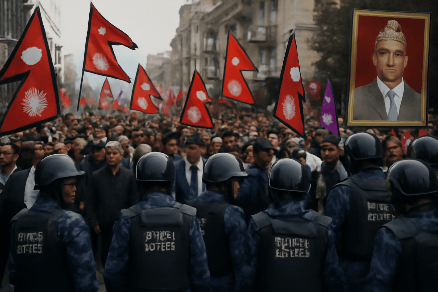 Kathmandu Prepares for Rival Republic Day Rallies by Ruling UML and Royalists Kathmandu Prepares for Rival Republic Day Rallies by Ruling UML and Royalists