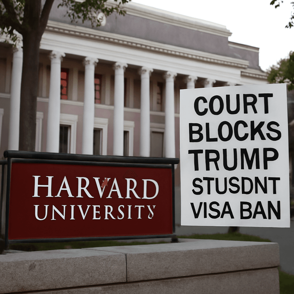 US Court Blocks Trump Ban on Harvard International Students US Court Blocks Trump Ban on Harvard International Students