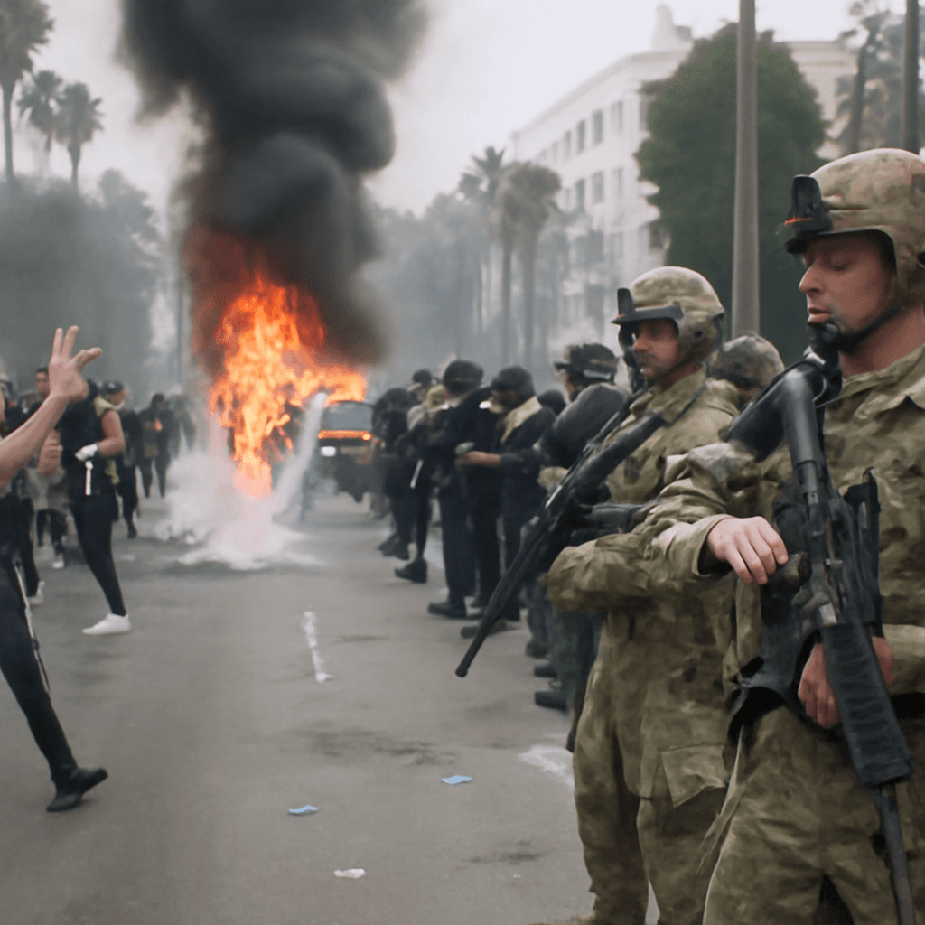 Los Angeles Protests Escalate: Cars Set Ablaze, National Guard Deployed Los Angeles Protests Escalate: Cars Set Ablaze, National Guard Deployed