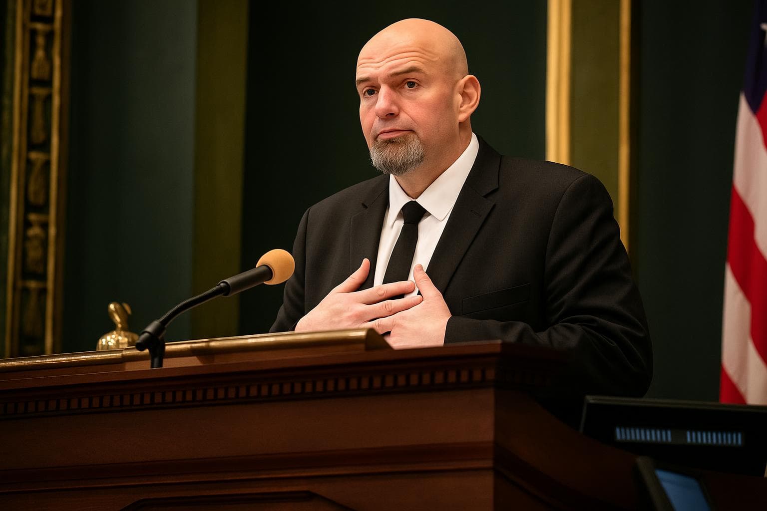 Senator John Fetterman Criticizes GOP Budget Amid Healthcare Cuts Debate Senator John Fetterman Criticizes GOP Budget Amid Healthcare Cuts Debate