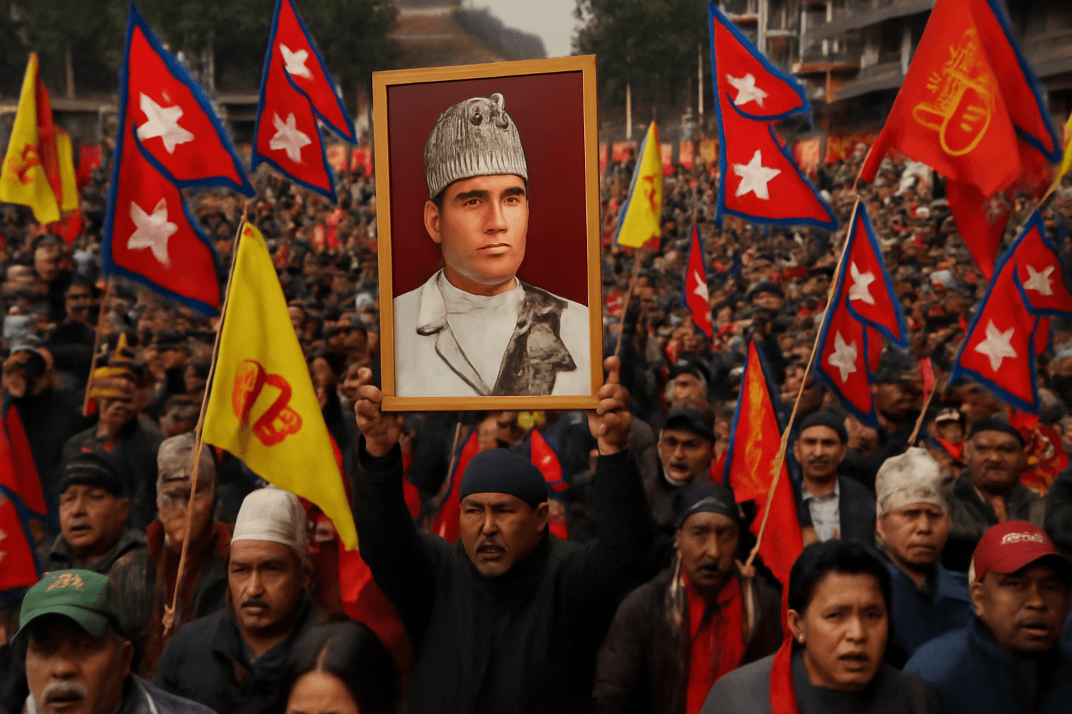 Thousands Protest in Nepal Demanding Monarchy Restoration and Hindu State Thousands Protest in Nepal Demanding Monarchy Restoration and Hindu State