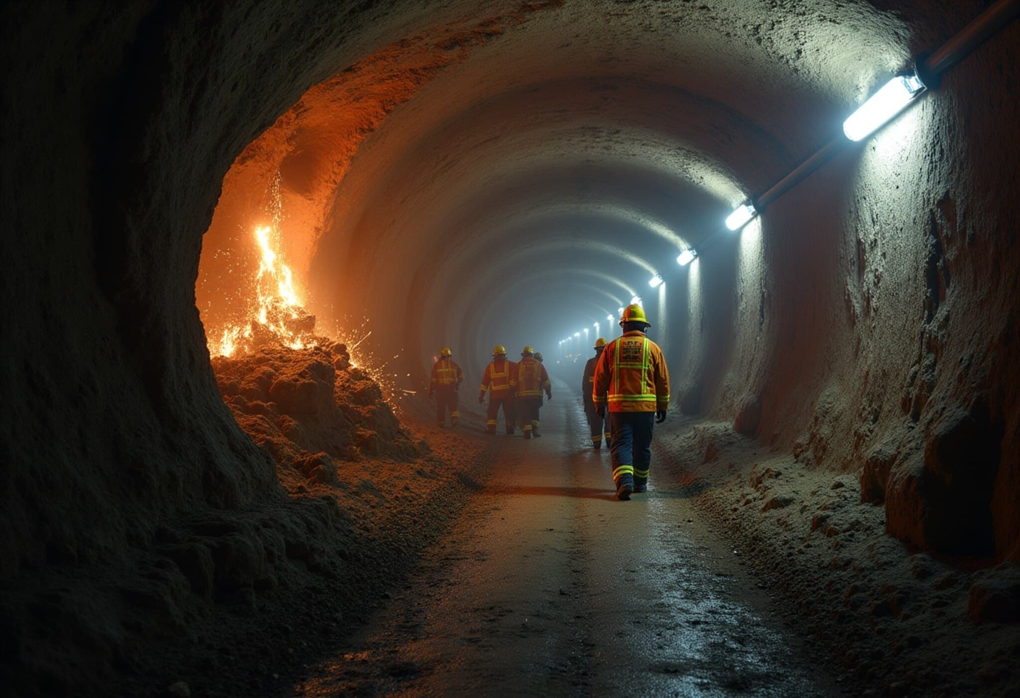 Industrial Tunnel Collapse in Los Angeles: Over 15 Workers Trapped, Rescue Efforts Underway Industrial Tunnel Collapse in Los Angeles: Over 15 Workers Trapped, Rescue Efforts Underway
