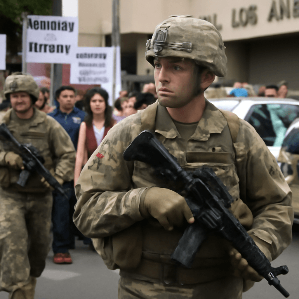 National Guard Deployed in Los Angeles Amid Immigration Protests Tensions National Guard Deployed in Los Angeles Amid Immigration Protests Tensions