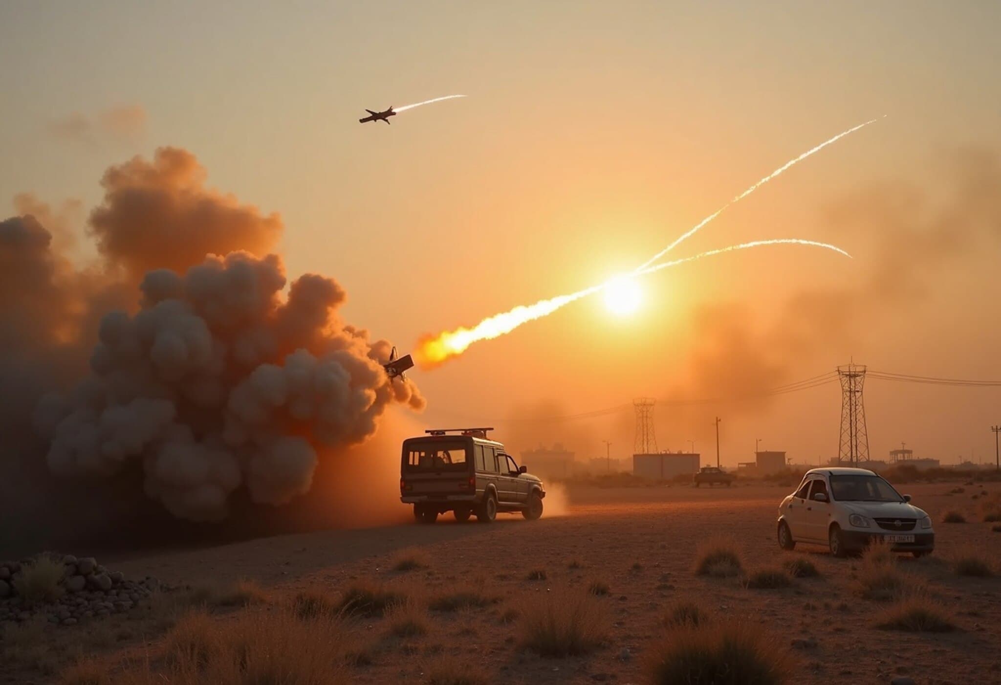 Israel Faces Intense Multi-Front Attacks from Iran, Houthis, and Hamas Israel Faces Intense Multi-Front Attacks from Iran, Houthis, and Hamas