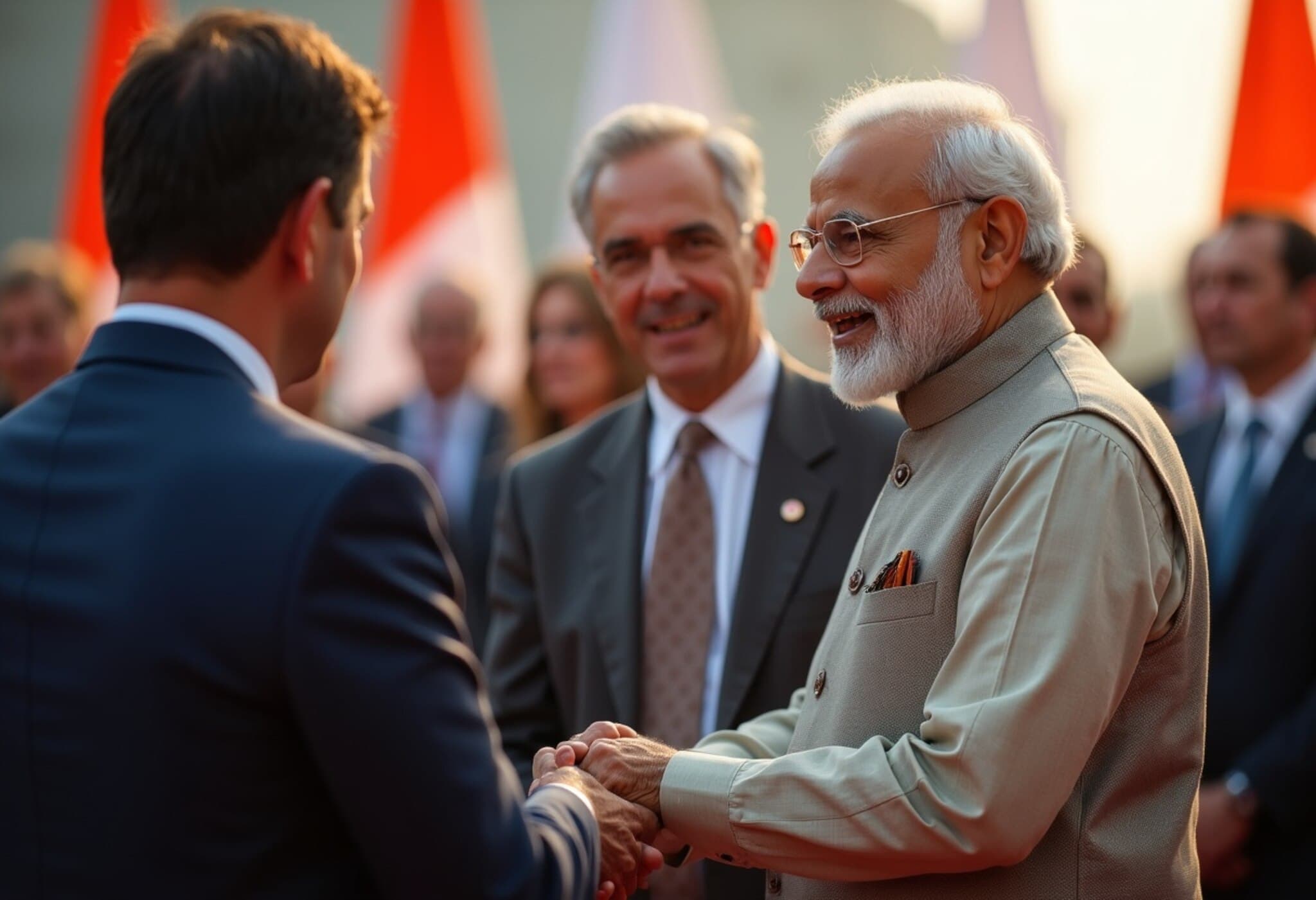 PM Modi Engages with Global Leaders at G7 Summit in Canada PM Modi Engages with Global Leaders at G7 Summit in Canada