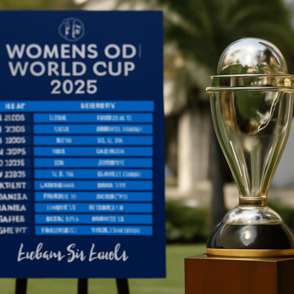 ICC Announces 2025 Women’s World Cup Schedule with Pakistan Hosting in Colombo ICC Announces 2025 Women’s World Cup Schedule with Pakistan Hosting in Colombo