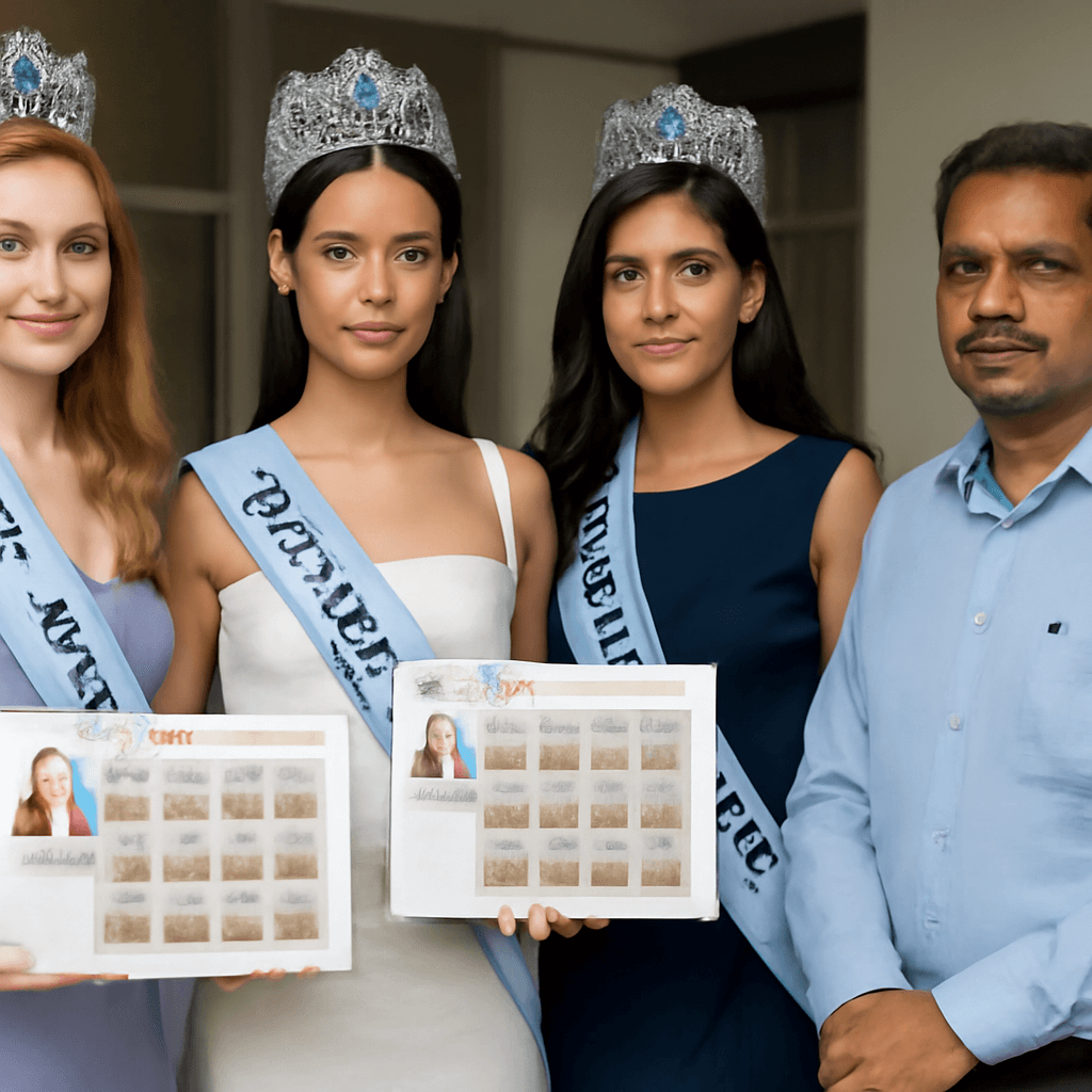 Charminar-themed Customized Stamps Presented to Miss World 2025 Contestants Charminar-themed Customized Stamps Presented to Miss World 2025 Contestants