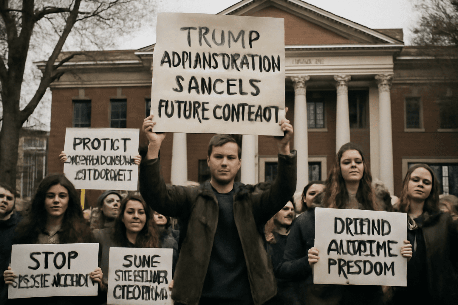 Harvard Students Protest Trump’s Measures Impacting International Enrollment Harvard Students Protest Trump’s Measures Impacting International Enrollment