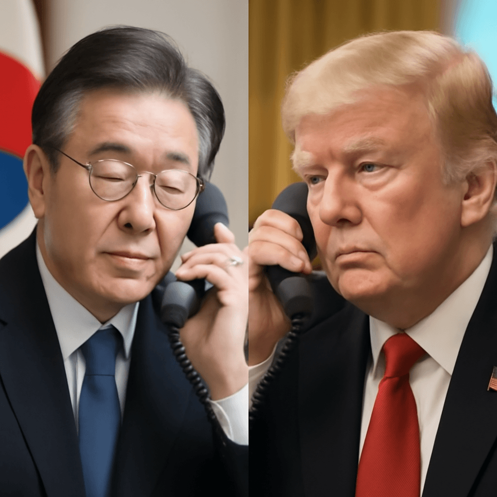 South Korea's President Lee Jae-myung and President Trump Hold First Phone Call South Korea's President Lee Jae-myung and President Trump Hold First Phone Call