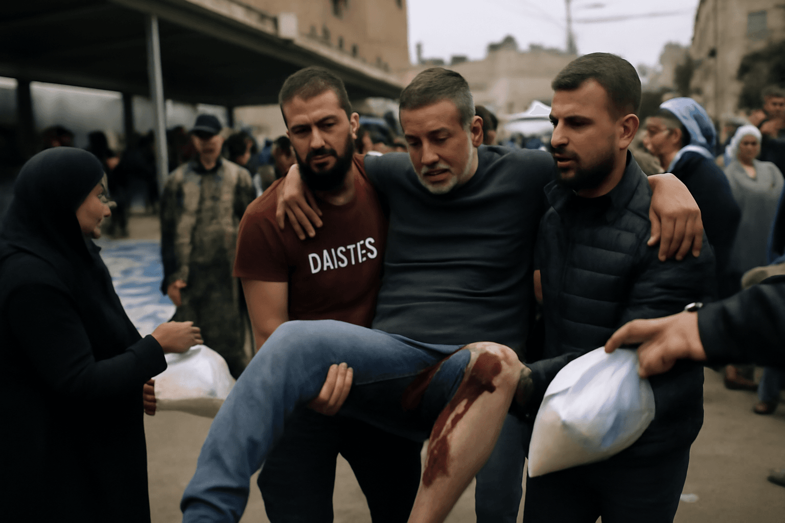 47 Injured by Gunfire While Seeking Food Aid at Gaza Distribution Sites 47 Injured by Gunfire While Seeking Food Aid at Gaza Distribution Sites