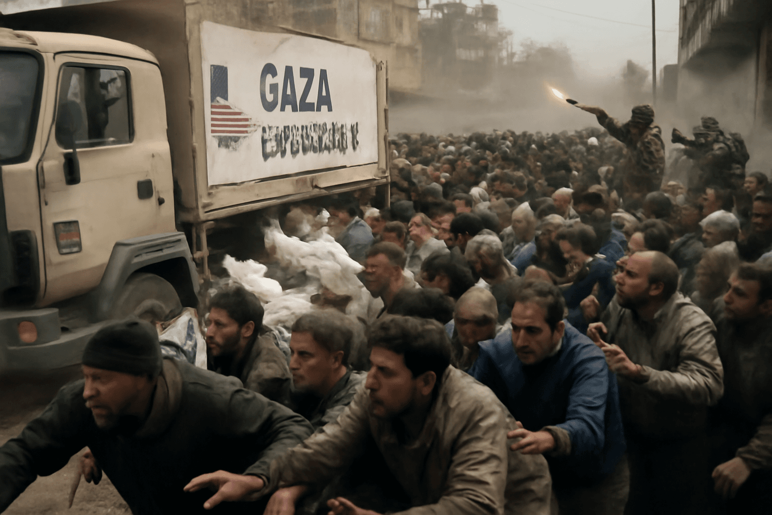 Chaos at US-Backed Aid Center in Gaza Amid Looming Famine Threat Chaos at US-Backed Aid Center in Gaza Amid Looming Famine Threat