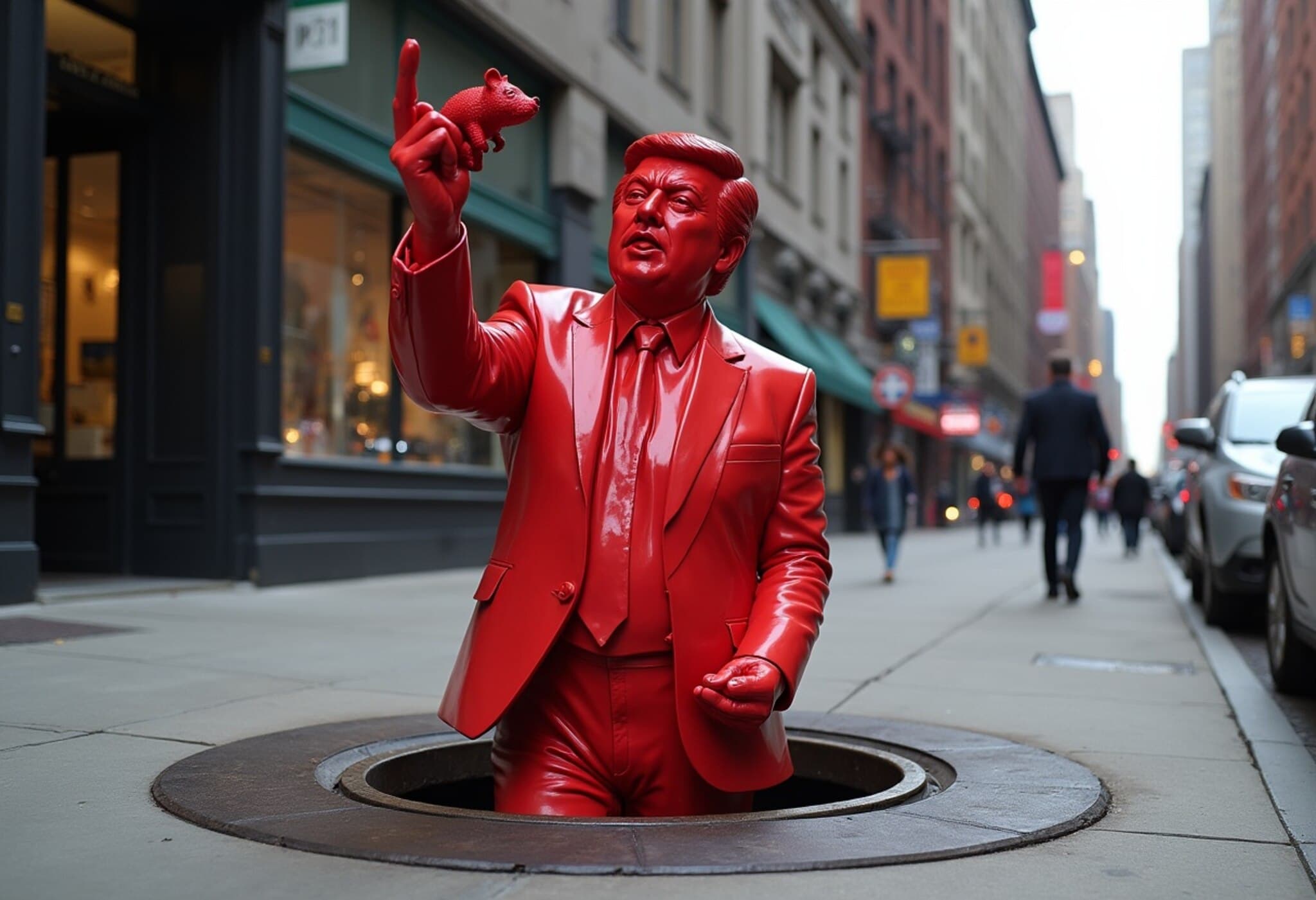 ‘Make America Grime Again’: Controversial Trump Sculpture Sparks Debate in NYC ‘Make America Grime Again’: Controversial Trump Sculpture Sparks Debate in NYC
