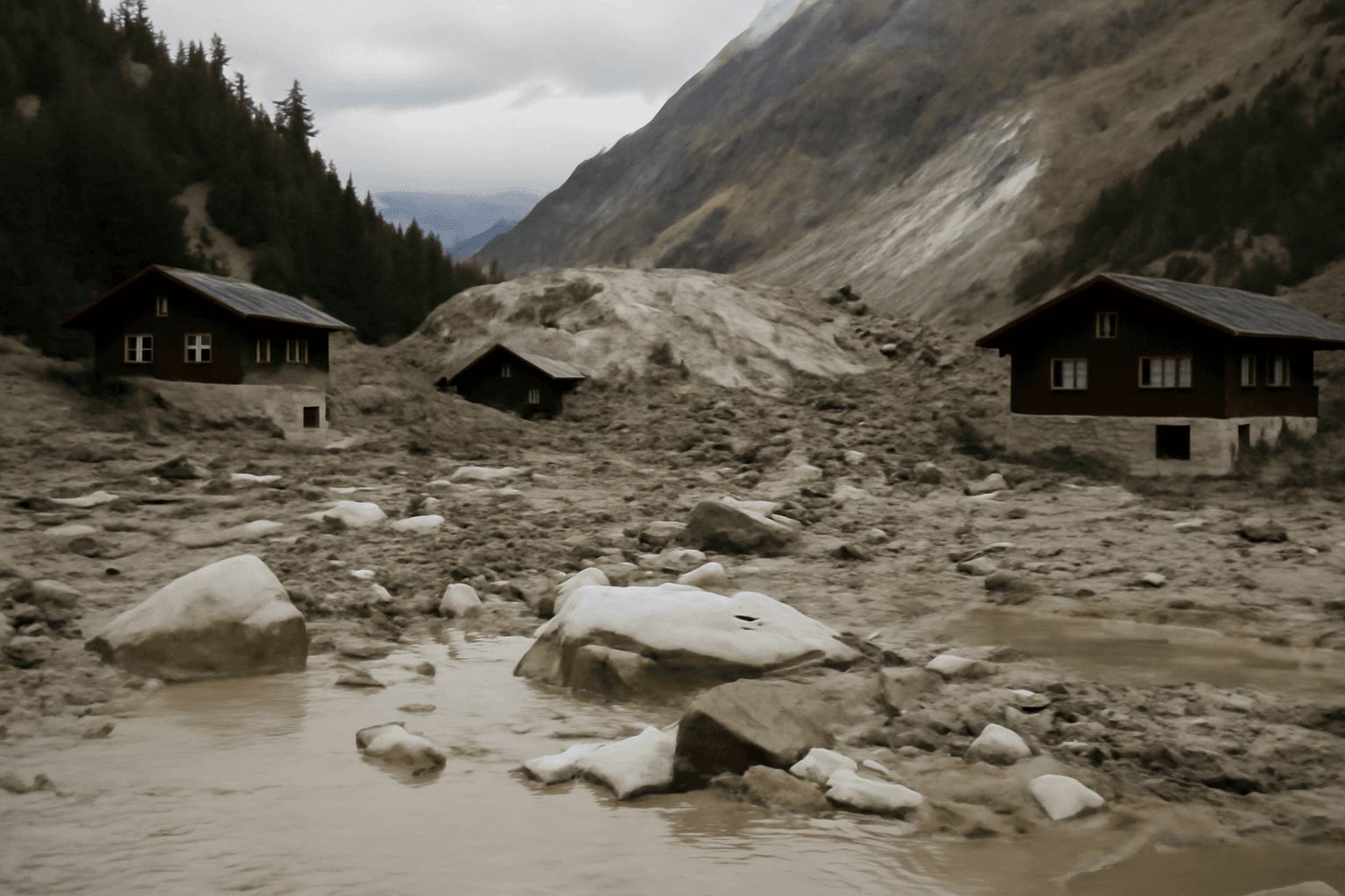Swiss Village Buried by Glacier Debris Amid Climate Change Concerns Swiss Village Buried by Glacier Debris Amid Climate Change Concerns