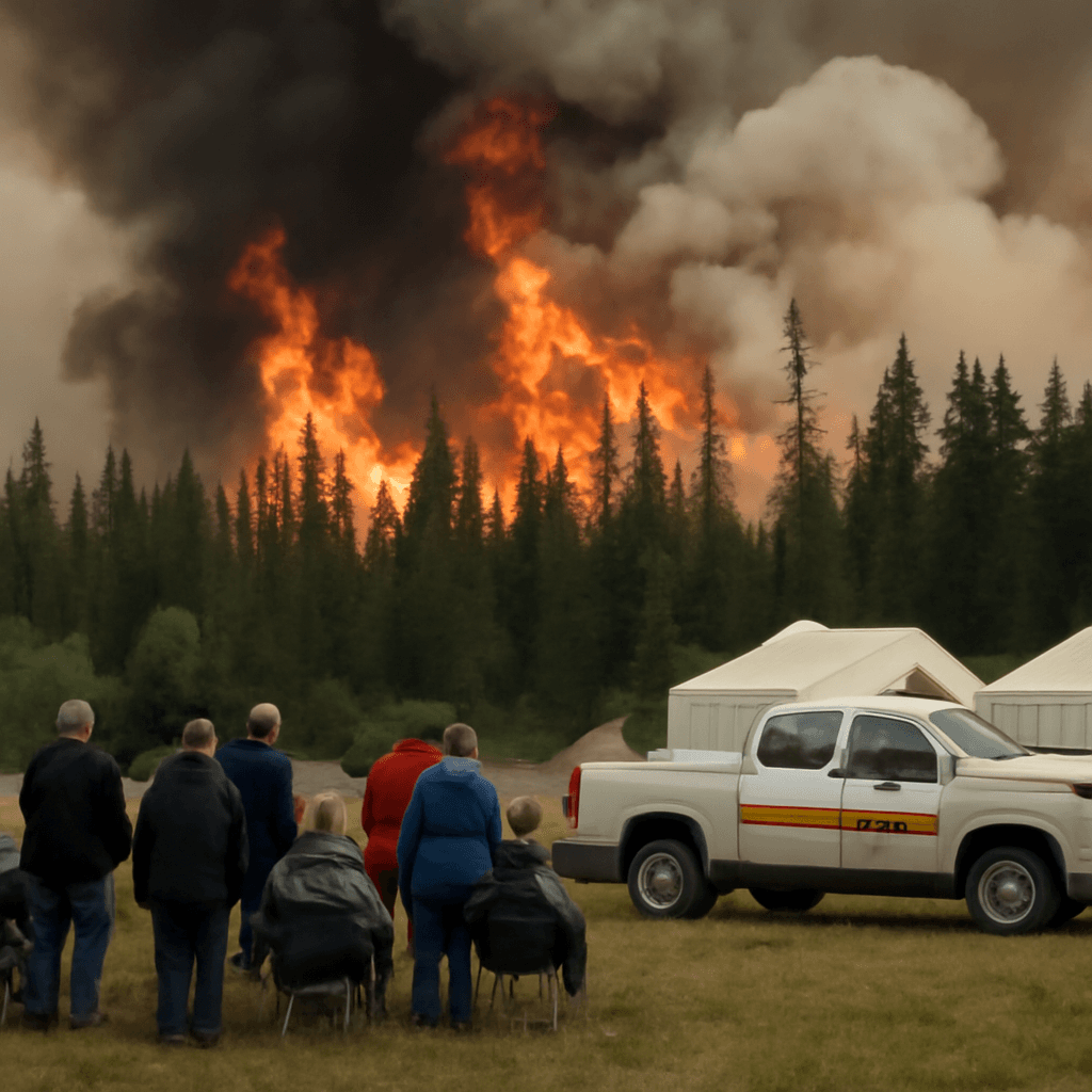 Over 25,000 Evacuated Amid Widespread Wildfires in Canadian Provinces Over 25,000 Evacuated Amid Widespread Wildfires in Canadian Provinces