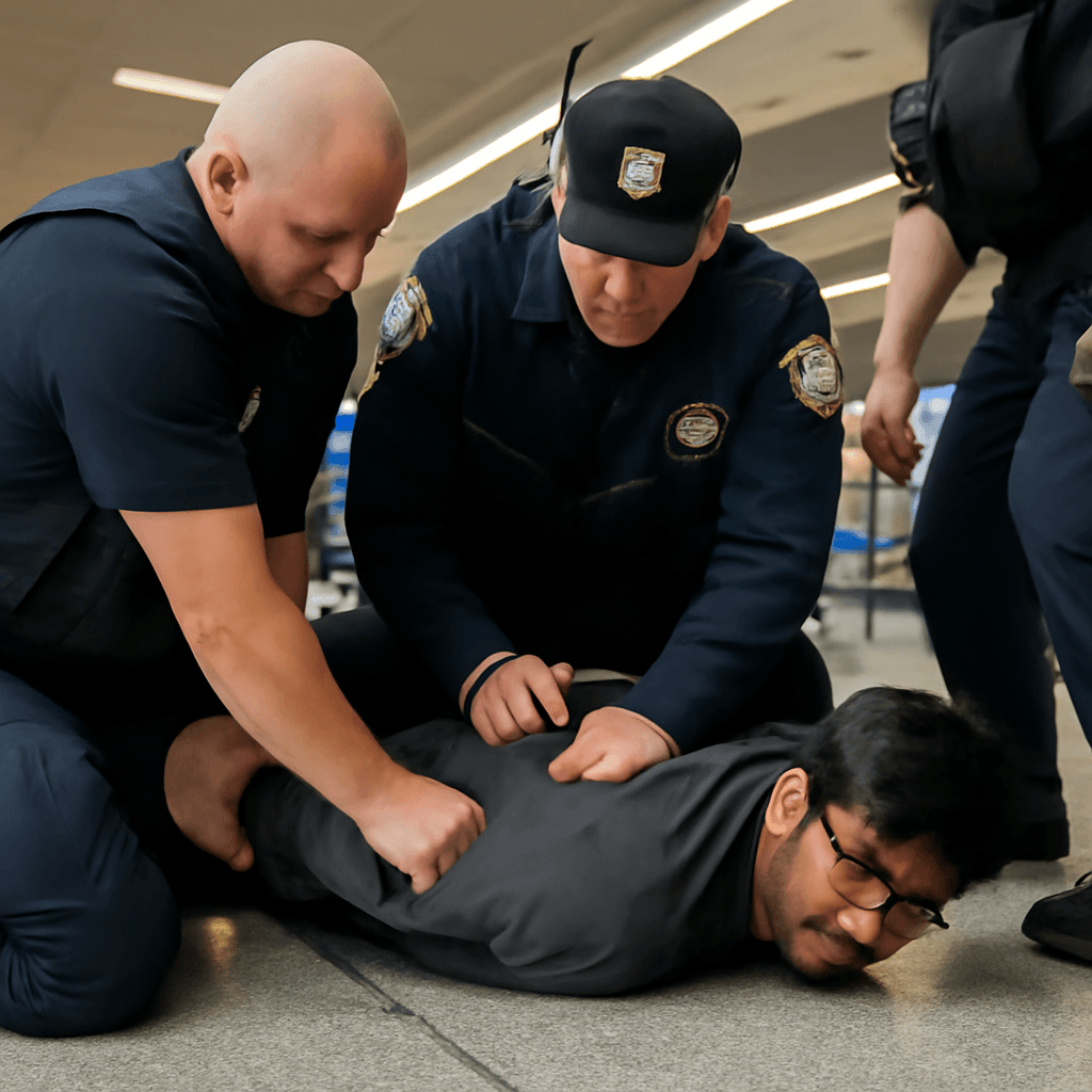 Indian Man Handcuffed at Newark Airport Sparks Outrage Over Handling Indian Man Handcuffed at Newark Airport Sparks Outrage Over Handling