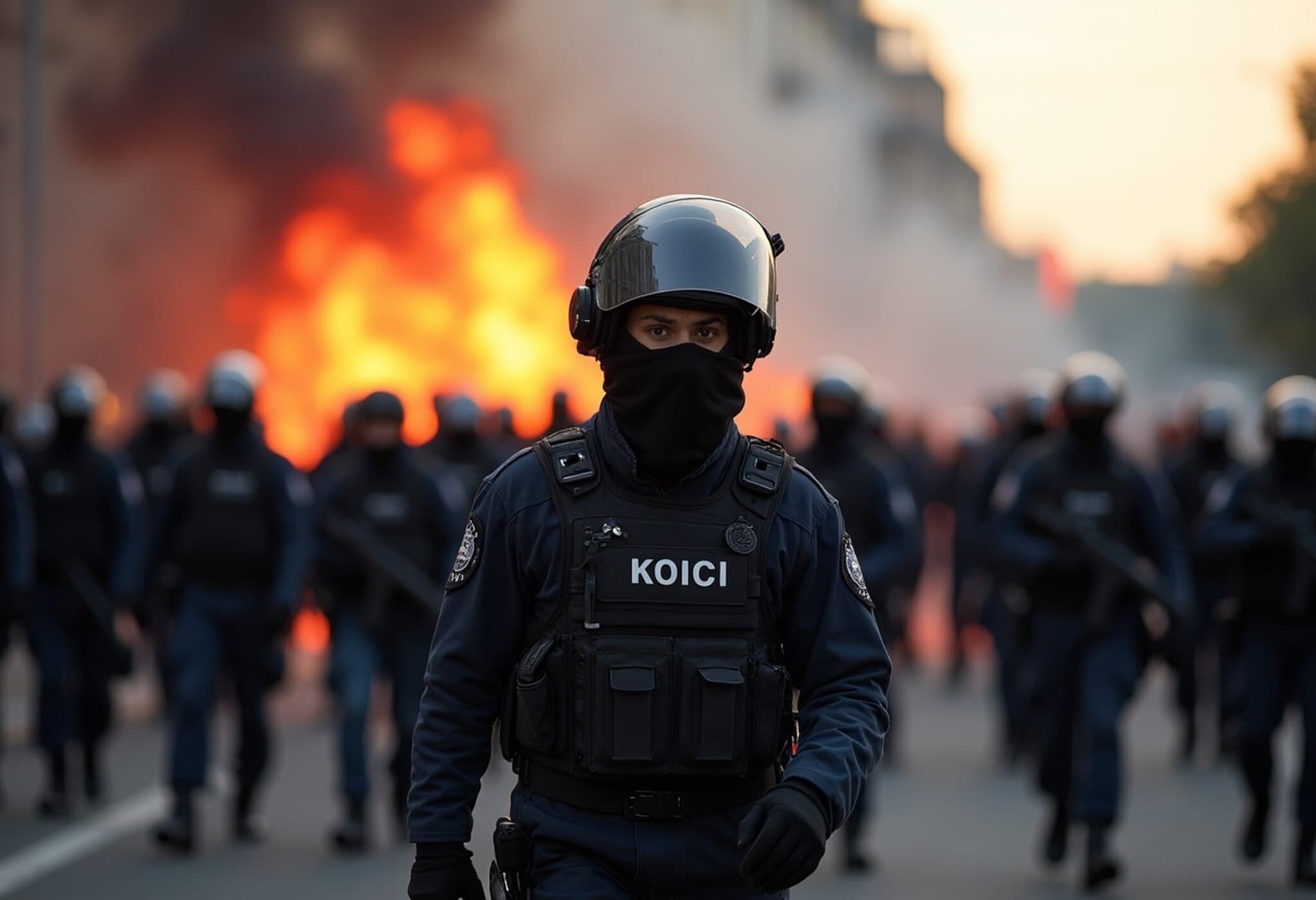 Violent Clash on Limoges Highway: Masked Rioters Injure Police Amid Gang Turf War Violent Clash on Limoges Highway: Masked Rioters Injure Police Amid Gang Turf War