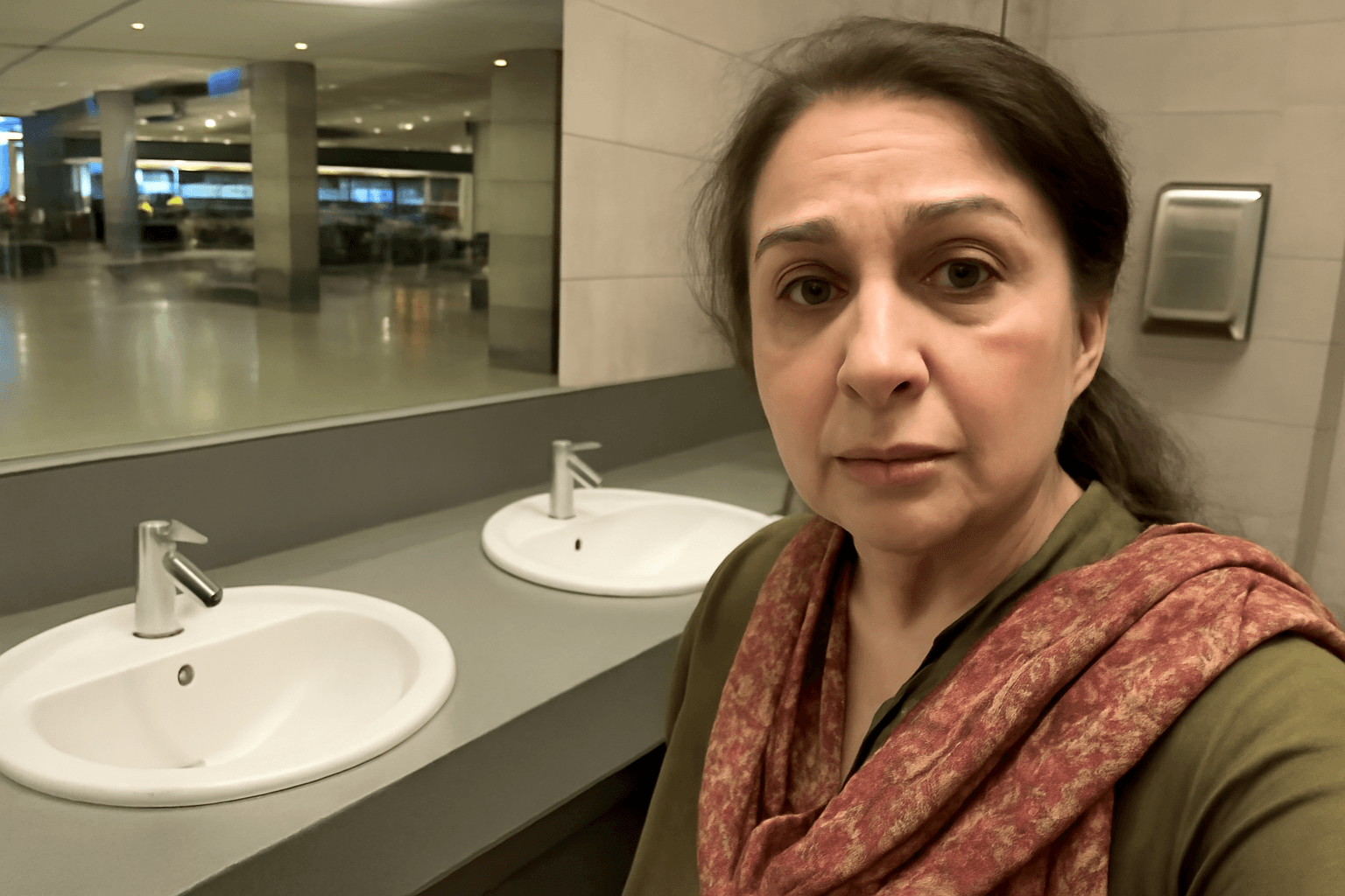 Pakistani Actor Hina Bayat Criticizes Karachi Airport for No Water in Washrooms Pakistani Actor Hina Bayat Criticizes Karachi Airport for No Water in Washrooms