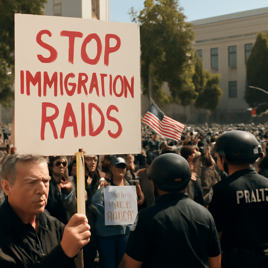 How Trump’s Immigration Raids Ignited Protests and a National Showdown How Trump’s Immigration Raids Ignited Protests and a National Showdown