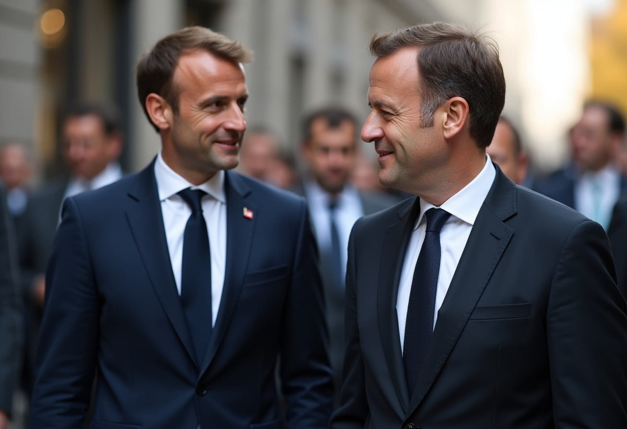 Macron and Merz Meet Amid EU’s $100 Billion Tariff Retaliation Preparations Macron and Merz Meet Amid EU’s $100 Billion Tariff Retaliation Preparations