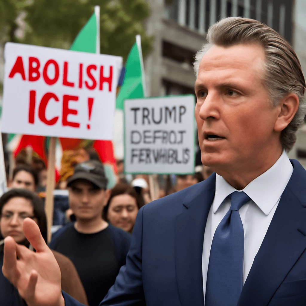 LA Protests Highlight Gavin Newsom's Rising Political Ambitions LA Protests Highlight Gavin Newsom's Rising Political Ambitions