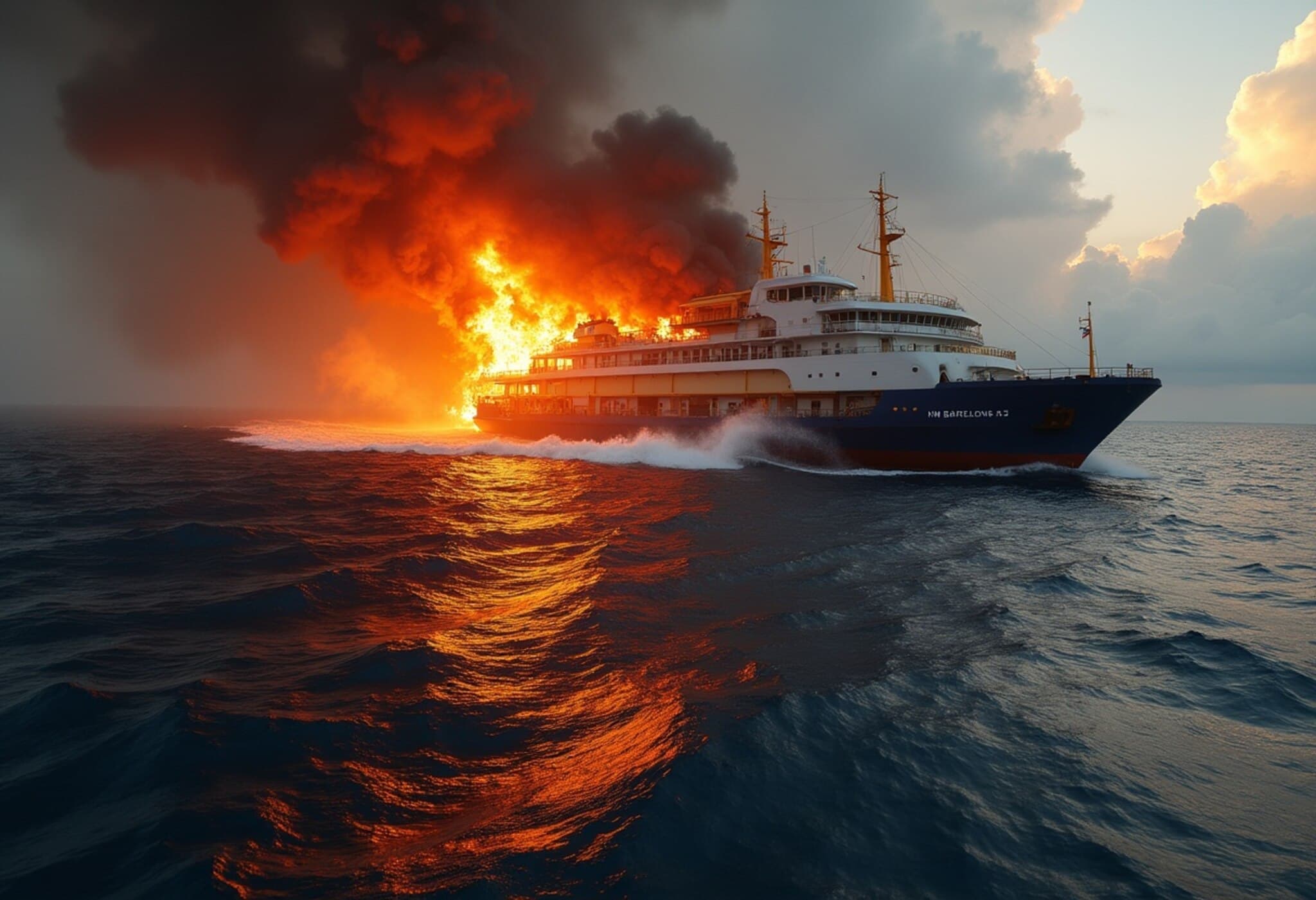 Deadly Ferry Fire in Indonesia: Passengers Leap to Safety Amid Blaze Deadly Ferry Fire in Indonesia: Passengers Leap to Safety Amid Blaze