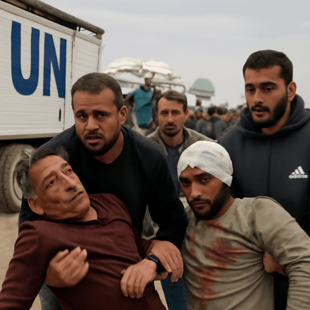 Israeli Fire Causes Casualties Near Gaza Aid Distribution Site Israeli Fire Causes Casualties Near Gaza Aid Distribution Site