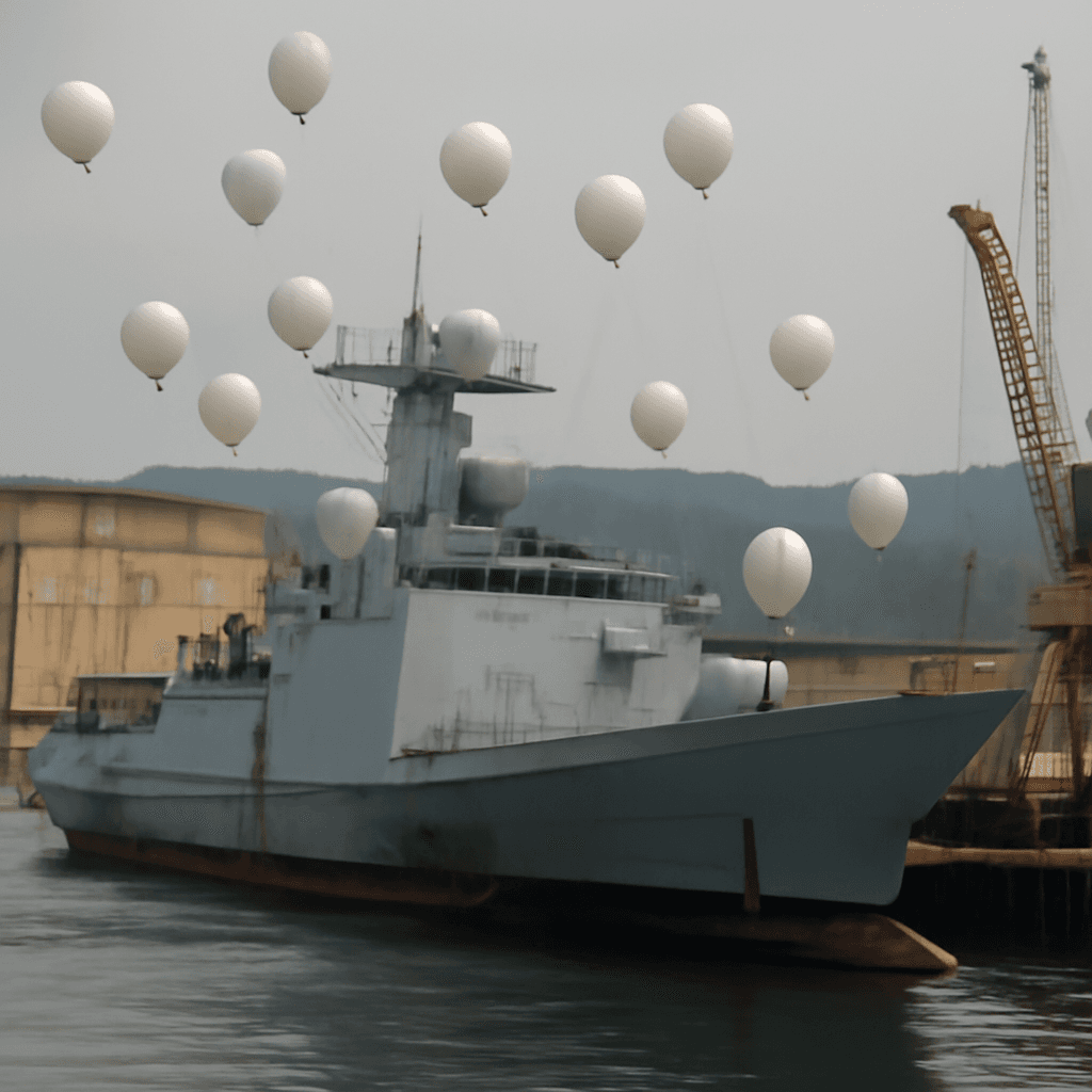 North Korea Uses Balloons to Stabilize Damaged Warship After Failed Launch North Korea Uses Balloons to Stabilize Damaged Warship After Failed Launch