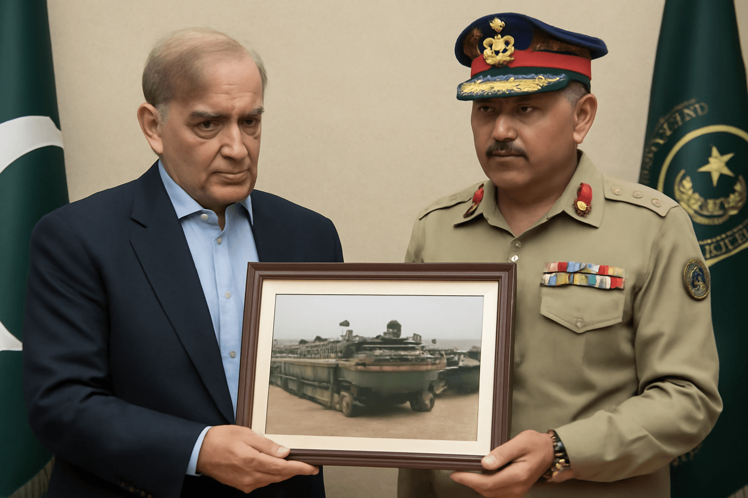 Pakistani PM's Gift to Army Chief Mocked for Chinese Drill Image Pakistani PM's Gift to Army Chief Mocked for Chinese Drill Image