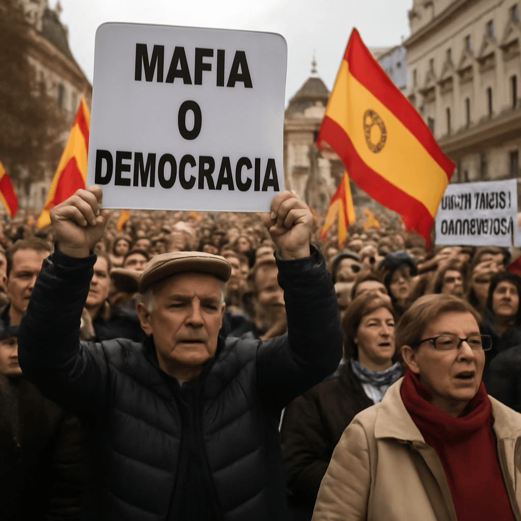 Over 100,000 Rally in Madrid Accusing PM Sanchez’s Government of Corruption Over 100,000 Rally in Madrid Accusing PM Sanchez’s Government of Corruption