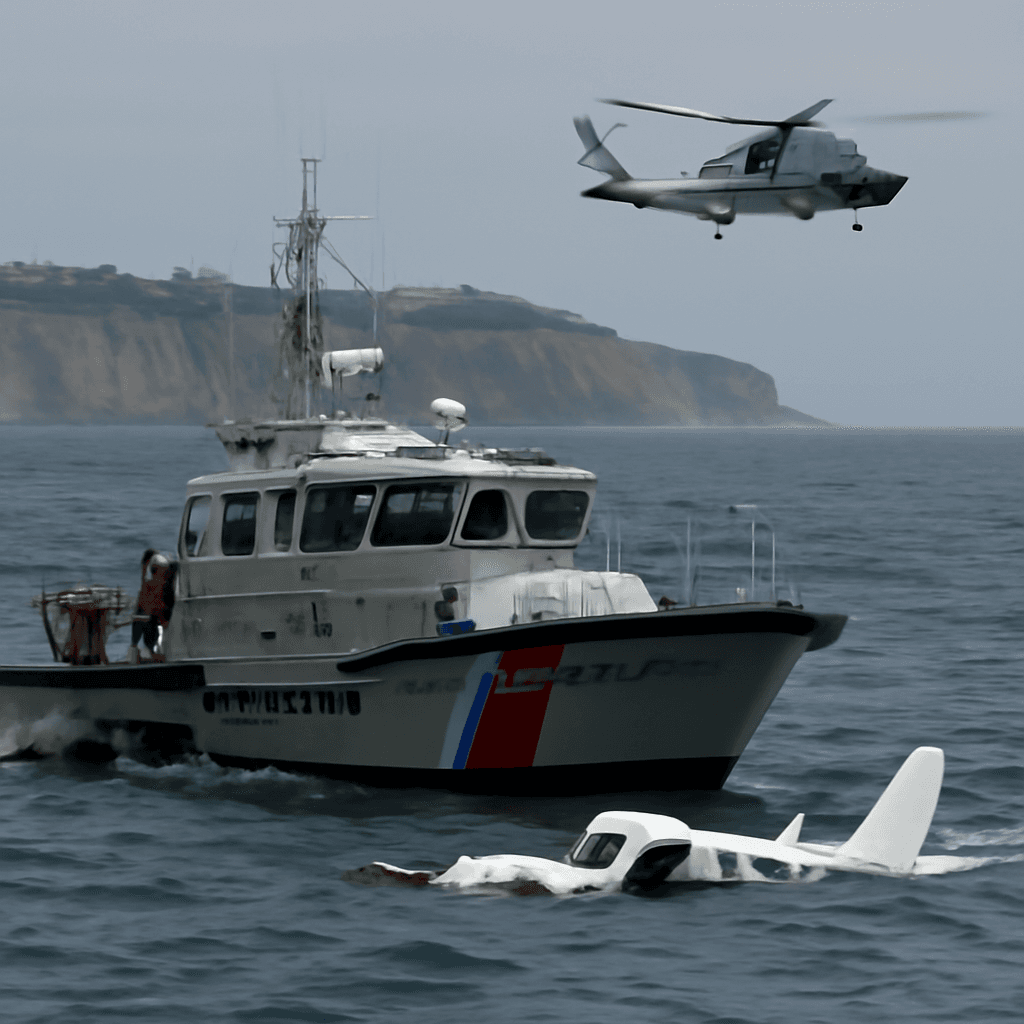 Six-Passenger Cessna 414 Crashes Off San Diego Coast; Rescue Efforts Underway Six-Passenger Cessna 414 Crashes Off San Diego Coast; Rescue Efforts Underway