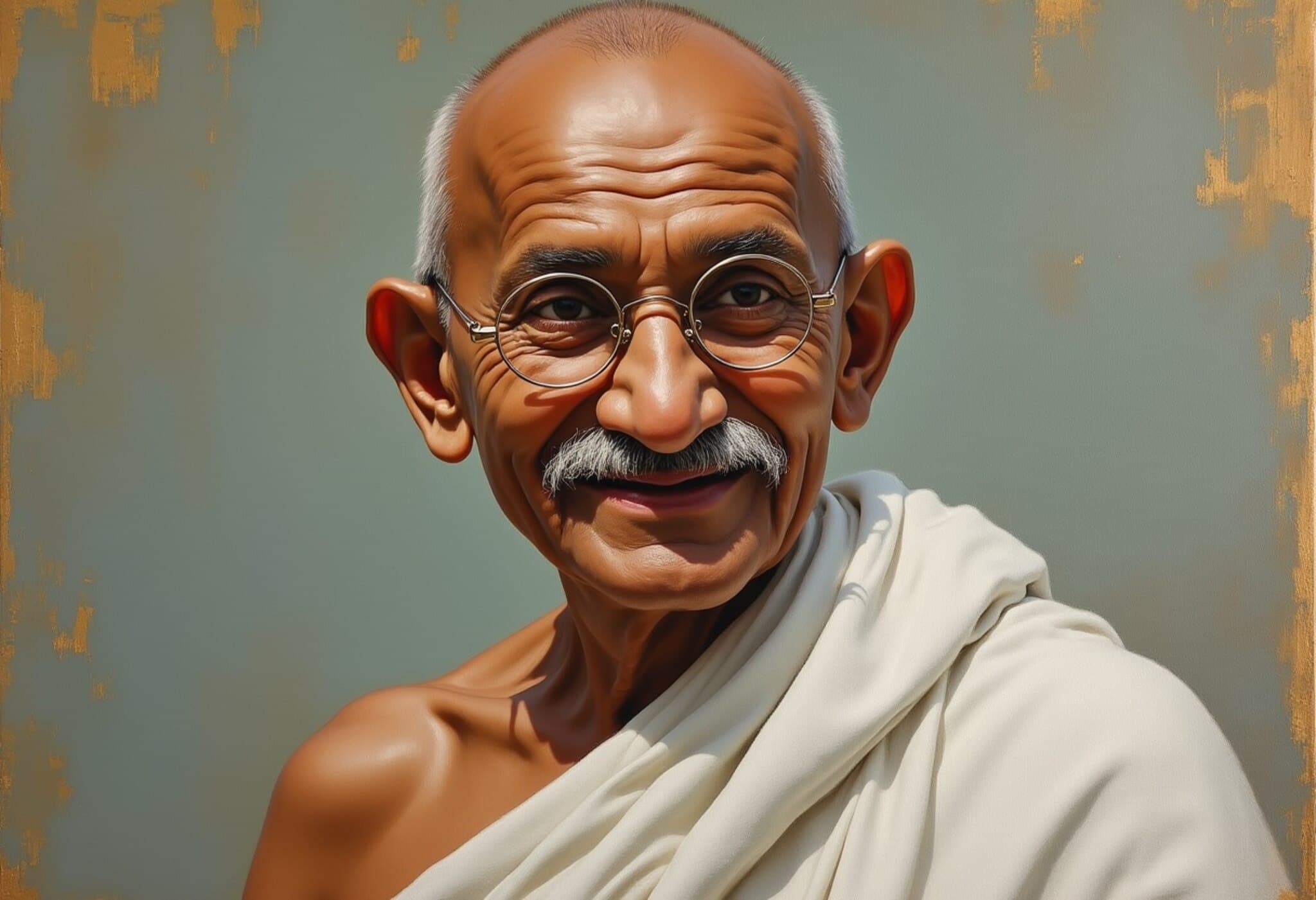 Rare Mahatma Gandhi Portrait Sells for £152,800 at Bonhams Auction Rare Mahatma Gandhi Portrait Sells for £152,800 at Bonhams Auction