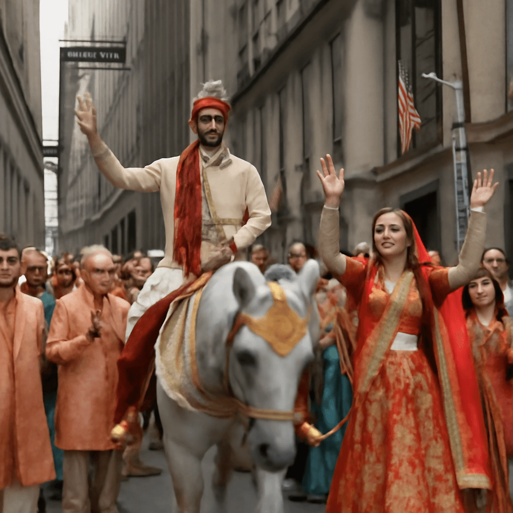 Couple Spends Up to Rs 56 Lakh per Spot to Shut Down Wall Street for Baraat Couple Spends Up to Rs 56 Lakh per Spot to Shut Down Wall Street for Baraat
