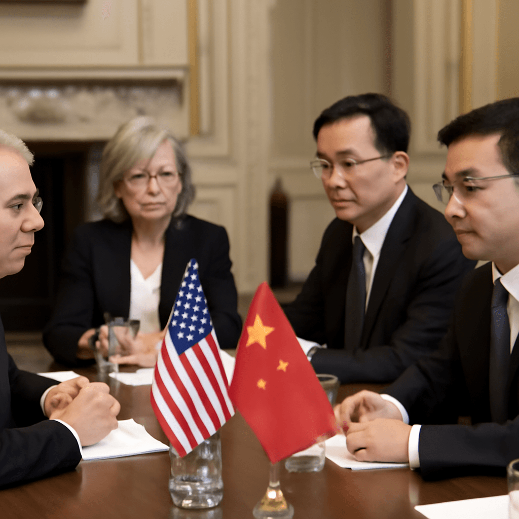 US-China Trade Talks in London Shift Focus to Export Controls on Critical Tech US-China Trade Talks in London Shift Focus to Export Controls on Critical Tech