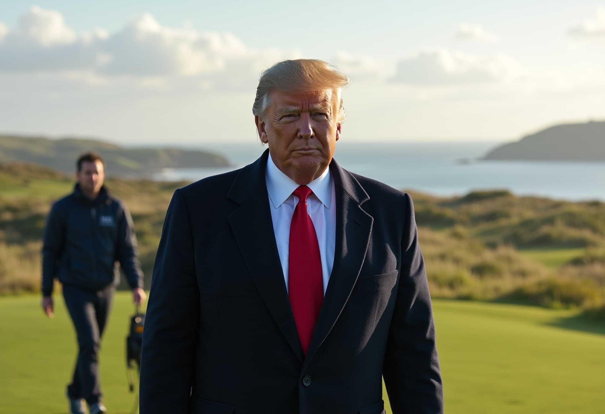 Inside ‘Golf Force One’: Trump's Armored Buggy Secures Turnberry Amid Protests Inside ‘Golf Force One’: Trump's Armored Buggy Secures Turnberry Amid Protests