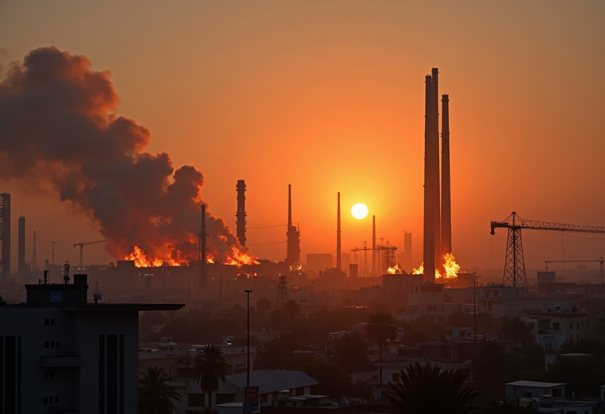 Israeli Airstrikes Ignite Fires at Key Tehran Oil and Energy Facilities Israeli Airstrikes Ignite Fires at Key Tehran Oil and Energy Facilities