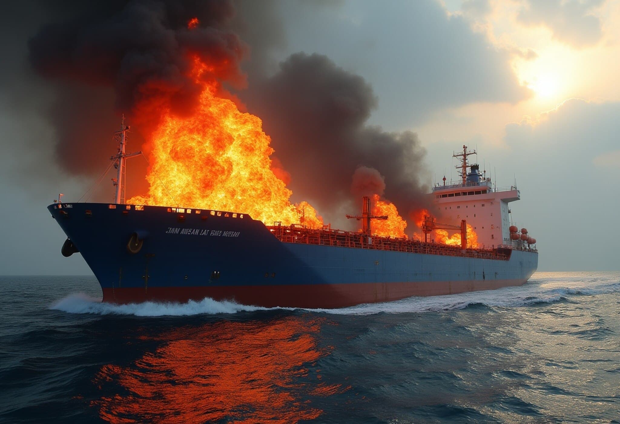 China Thanks Indian Navy for Swift Rescue of Fire-Hit Cargo Ship China Thanks Indian Navy for Swift Rescue of Fire-Hit Cargo Ship