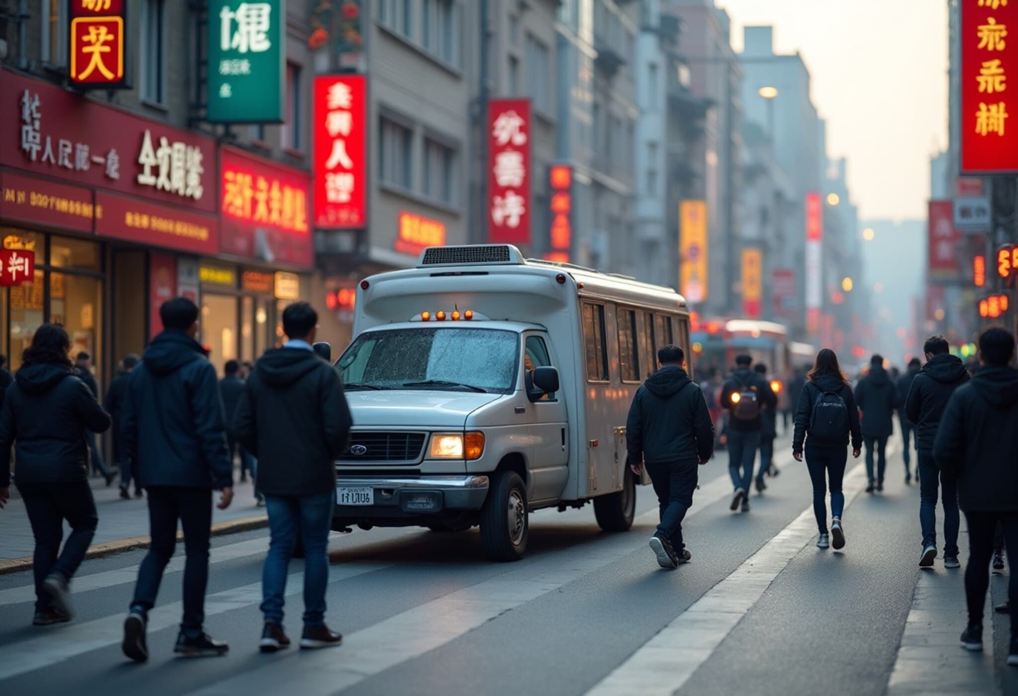 Vehicle Hits Pedestrians Near Beijing Primary School, Several Injured Vehicle Hits Pedestrians Near Beijing Primary School, Several Injured