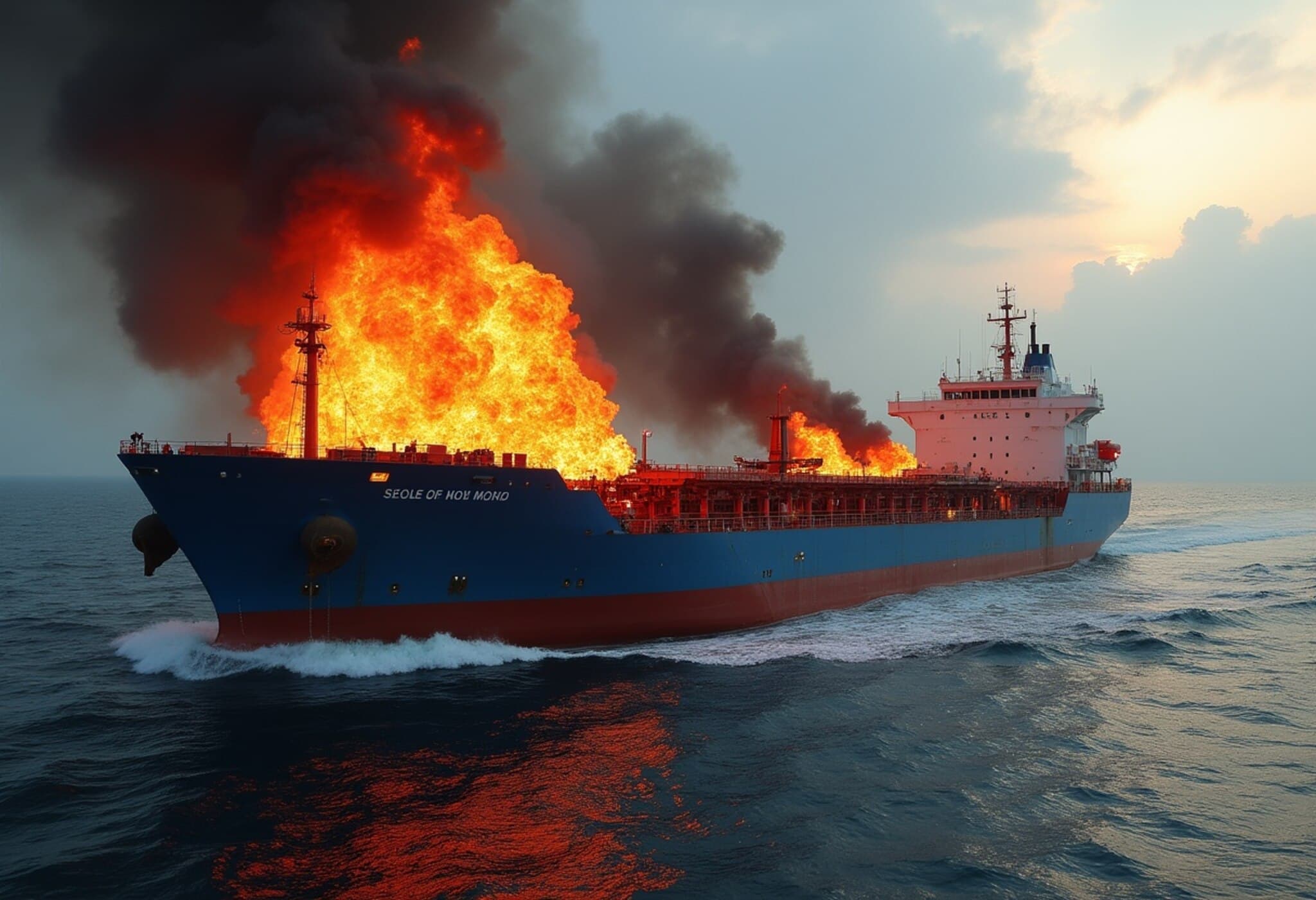 China Thanks Indian Navy for Swift Rescue of Fire-Engulfed Cargo Ship China Thanks Indian Navy for Swift Rescue of Fire-Engulfed Cargo Ship