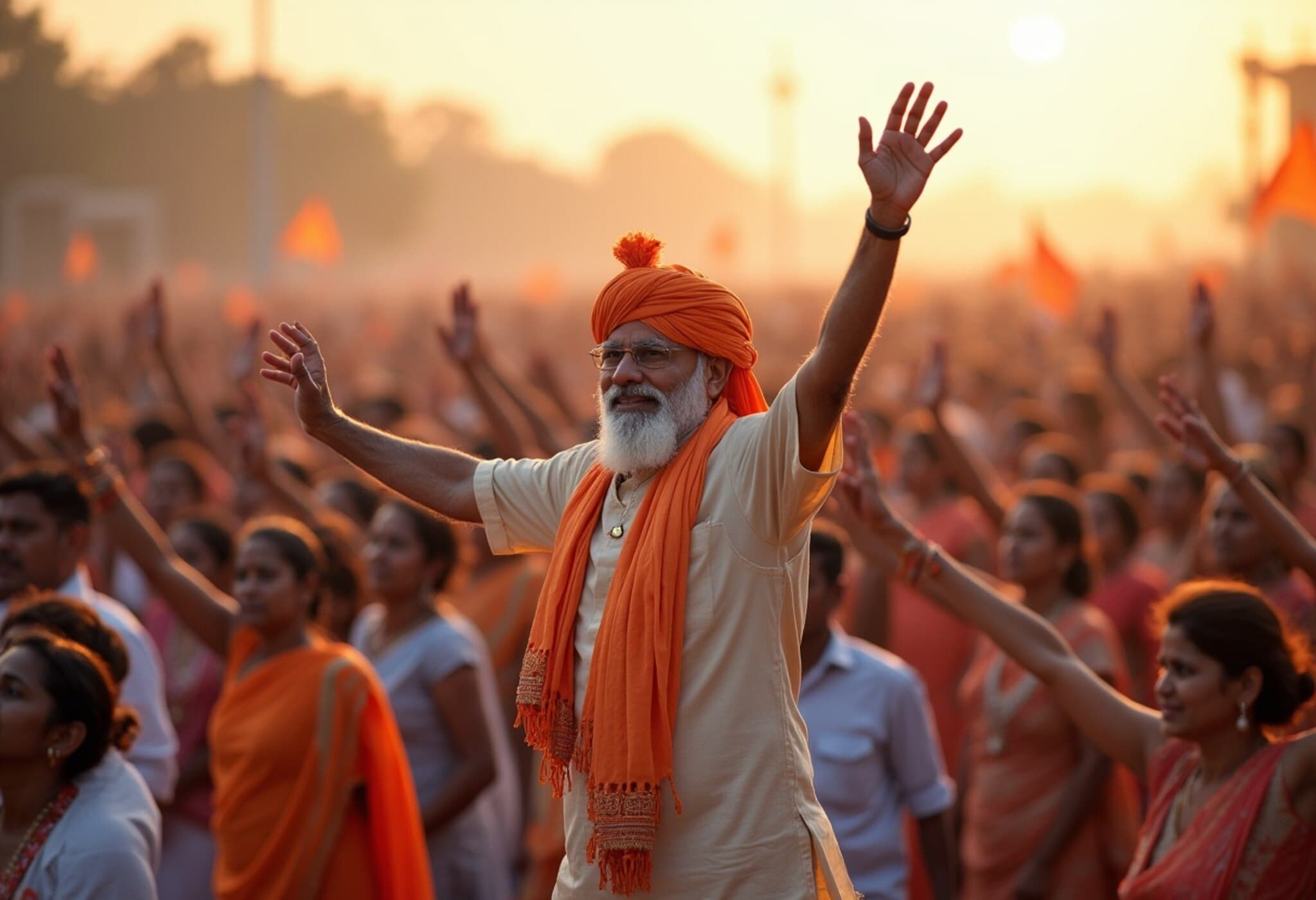 Vizag Sets New Guinness Record with Over 3 Lakh Yoga Participants Vizag Sets New Guinness Record with Over 3 Lakh Yoga Participants