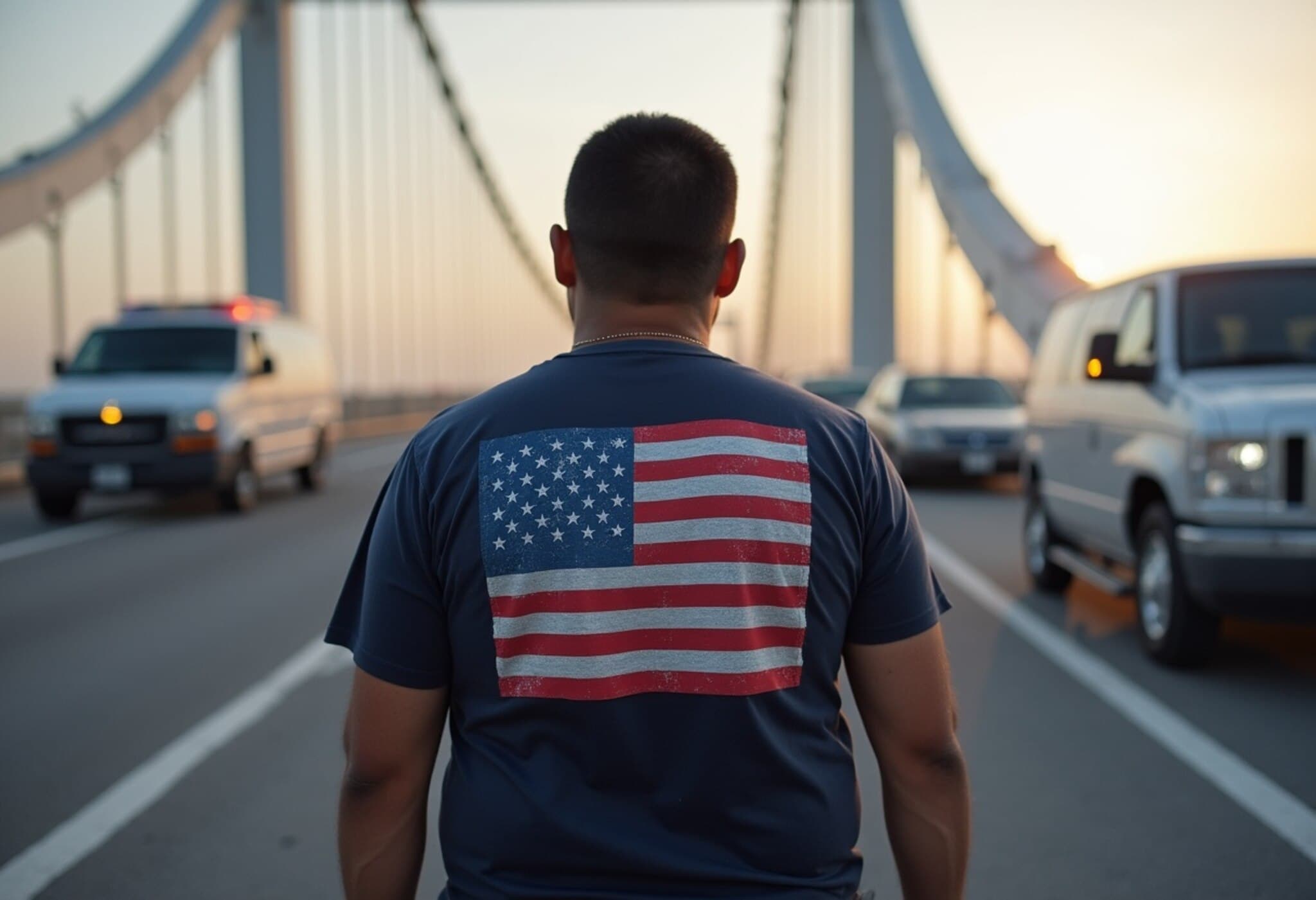 US Border Agents Apprehend Migrant Wearing American Flag Tee Amid Criminal Allegations US Border Agents Apprehend Migrant Wearing American Flag Tee Amid Criminal Allegations