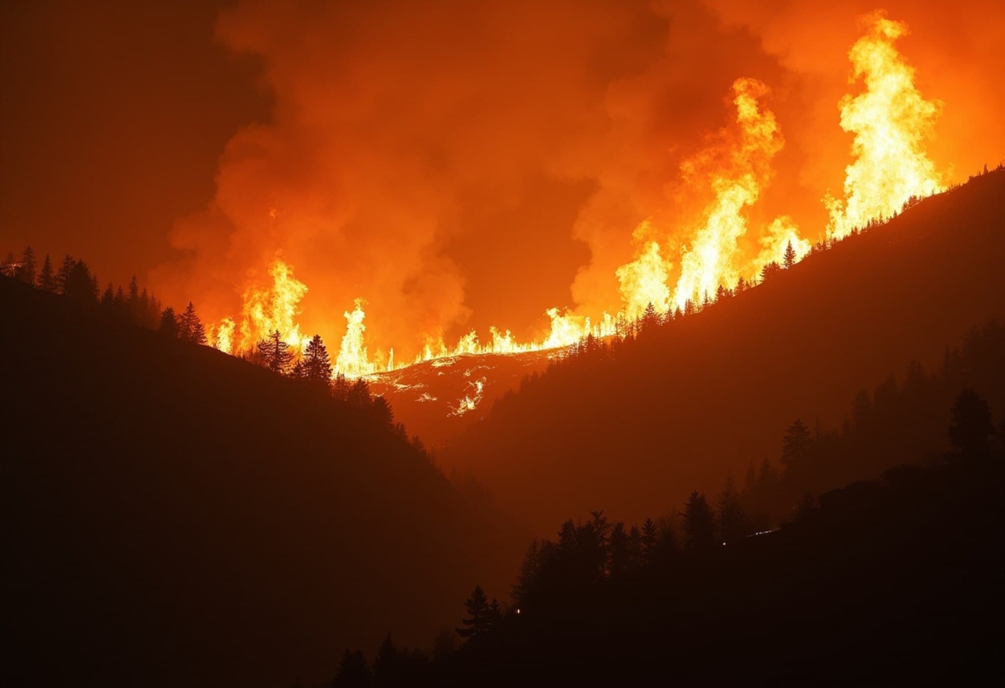 Greece Battles Widespread Wildfires Amid Intense Heatwave; EU Aid Requested Greece Battles Widespread Wildfires Amid Intense Heatwave; EU Aid Requested