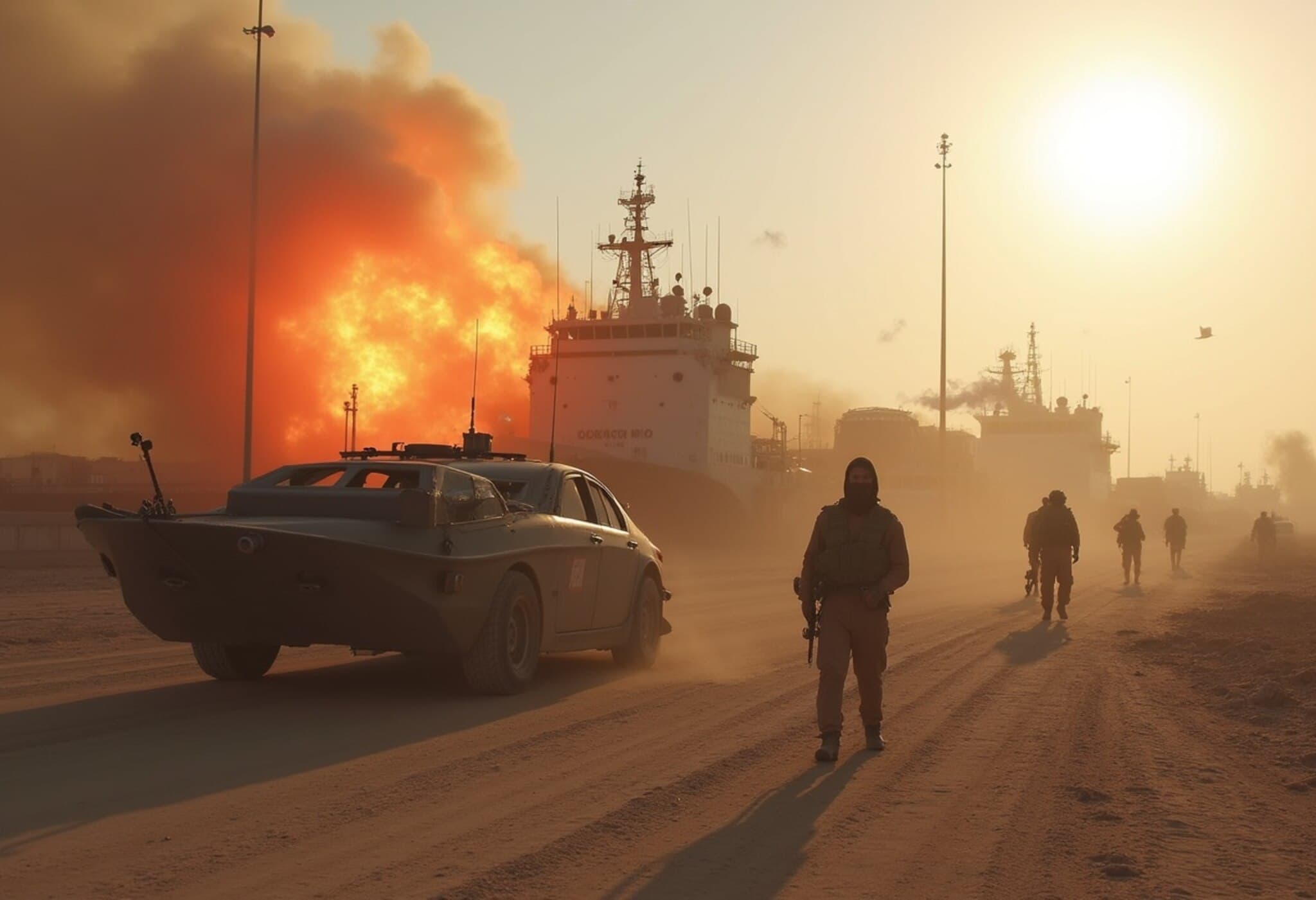 Israel Strikes Houthi Targets at Yemen’s Hodeidah Port Amid Escalating Regional Tensions Israel Strikes Houthi Targets at Yemen’s Hodeidah Port Amid Escalating Regional Tensions