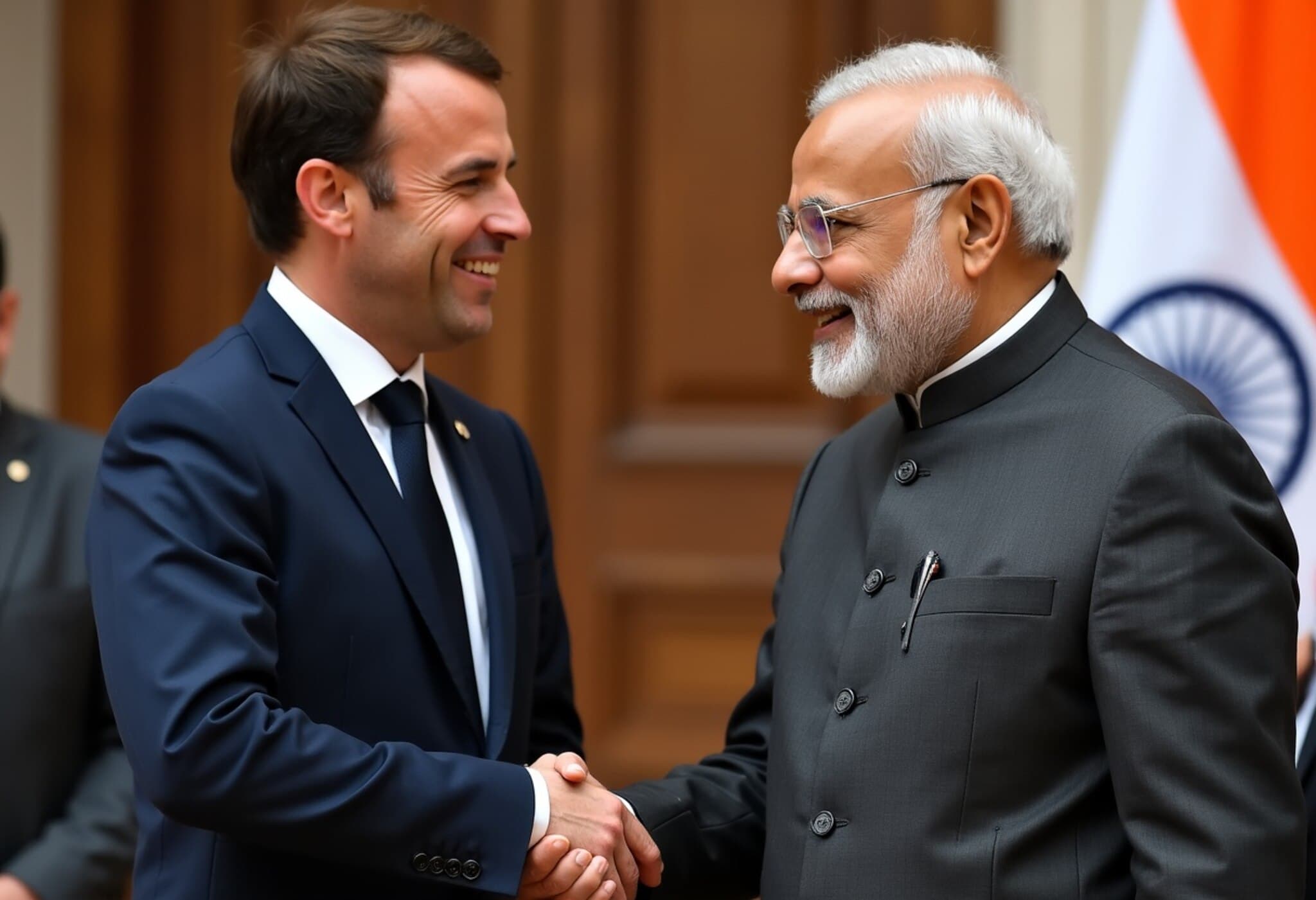 Macron Shares Lighthearted Moment with PM Modi at G7 Summit in Canada Macron Shares Lighthearted Moment with PM Modi at G7 Summit in Canada