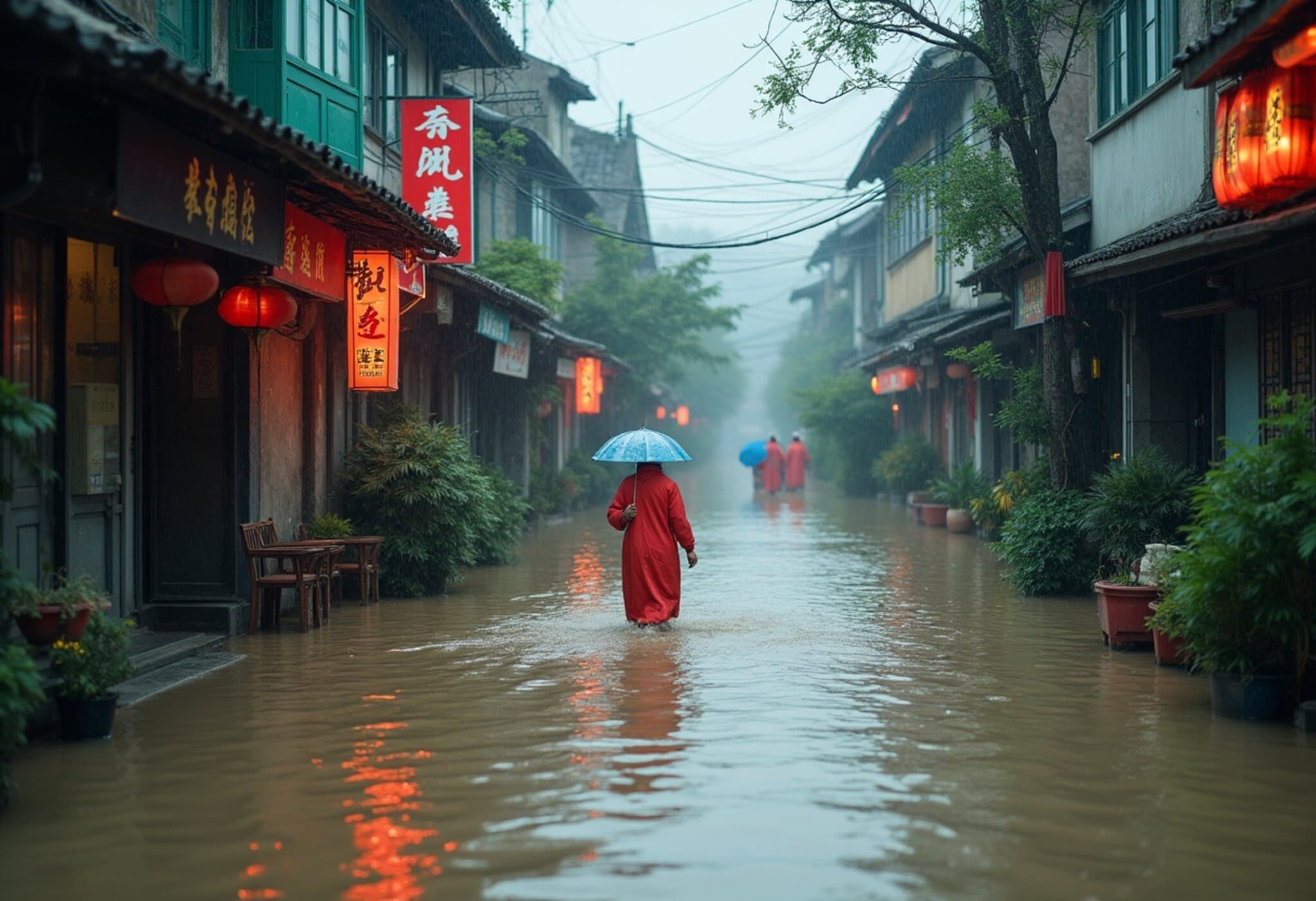 Severe Flooding in Southern China Strands Thousands and Turns Streets into Waterways Severe Flooding in Southern China Strands Thousands and Turns Streets into Waterways