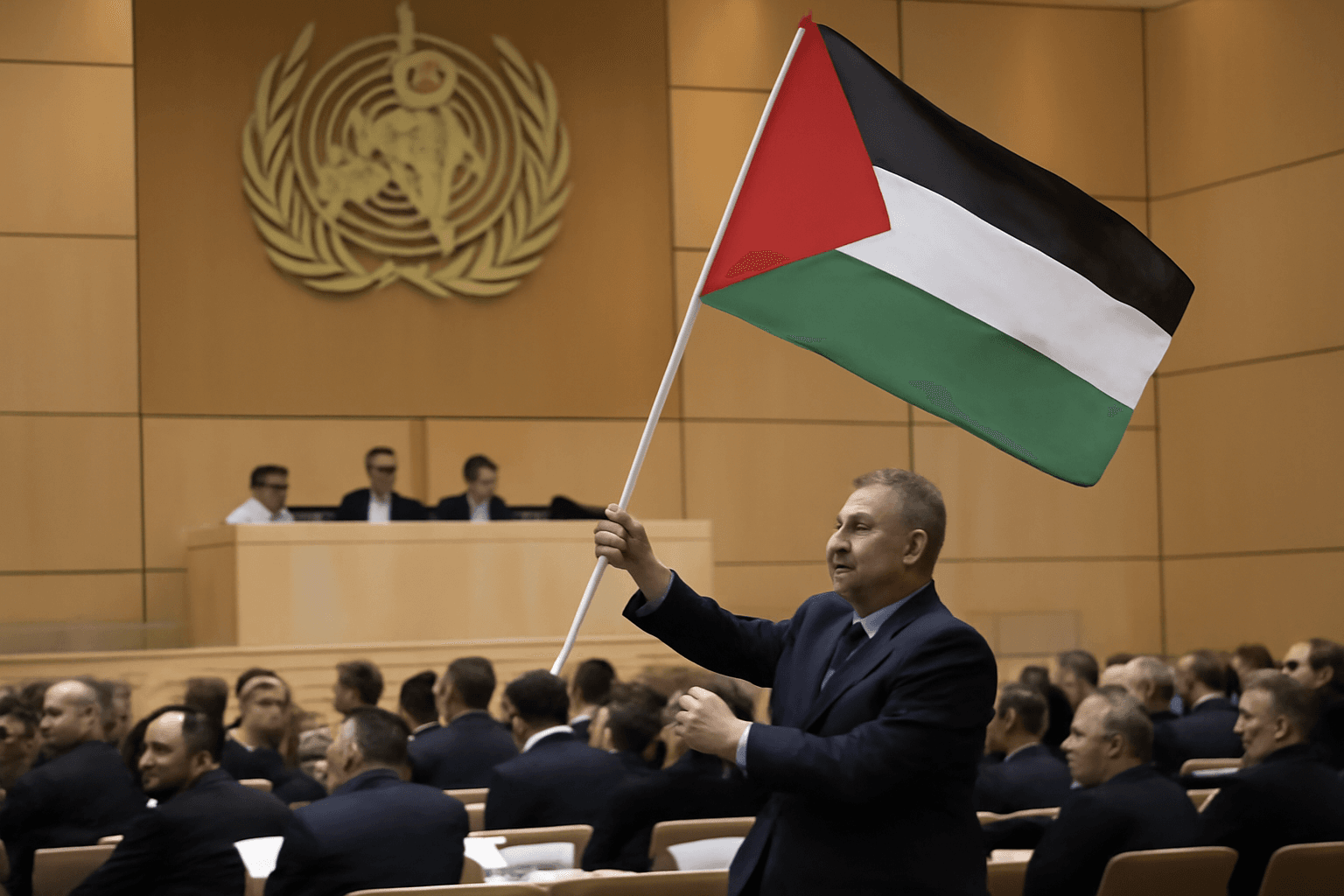 Palestinians Will Fly Flag at WHO for First Time Following Landmark Vote Palestinians Will Fly Flag at WHO for First Time Following Landmark Vote