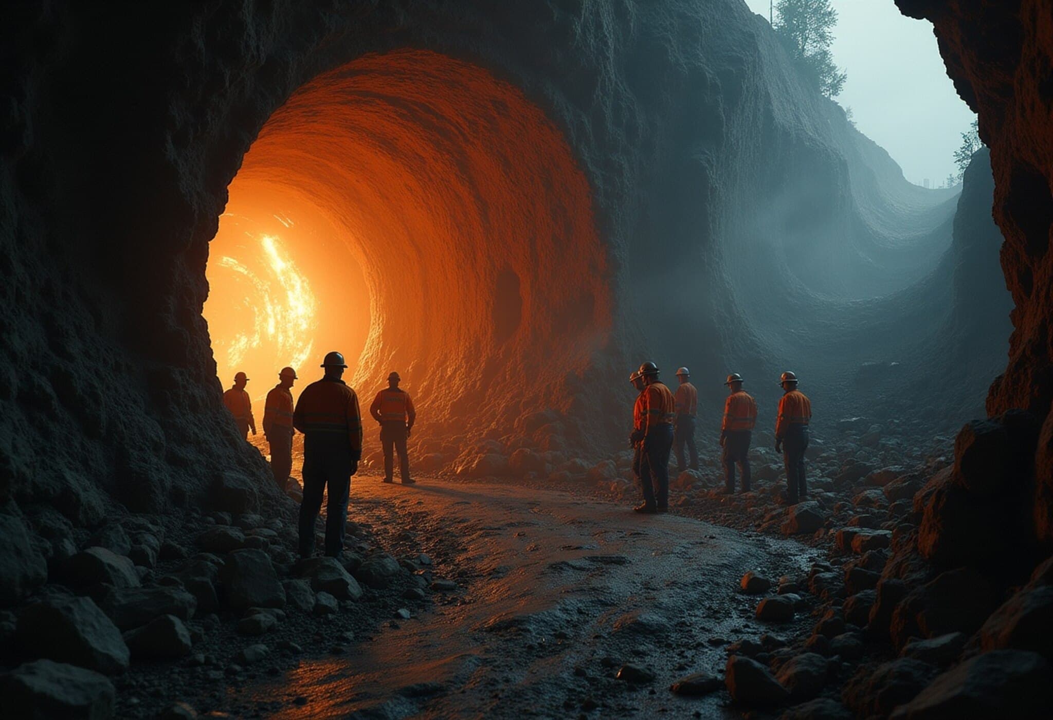 Tunnel Collapse in Los Angeles Traps 15 Workers: Rescue Efforts Underway Tunnel Collapse in Los Angeles Traps 15 Workers: Rescue Efforts Underway