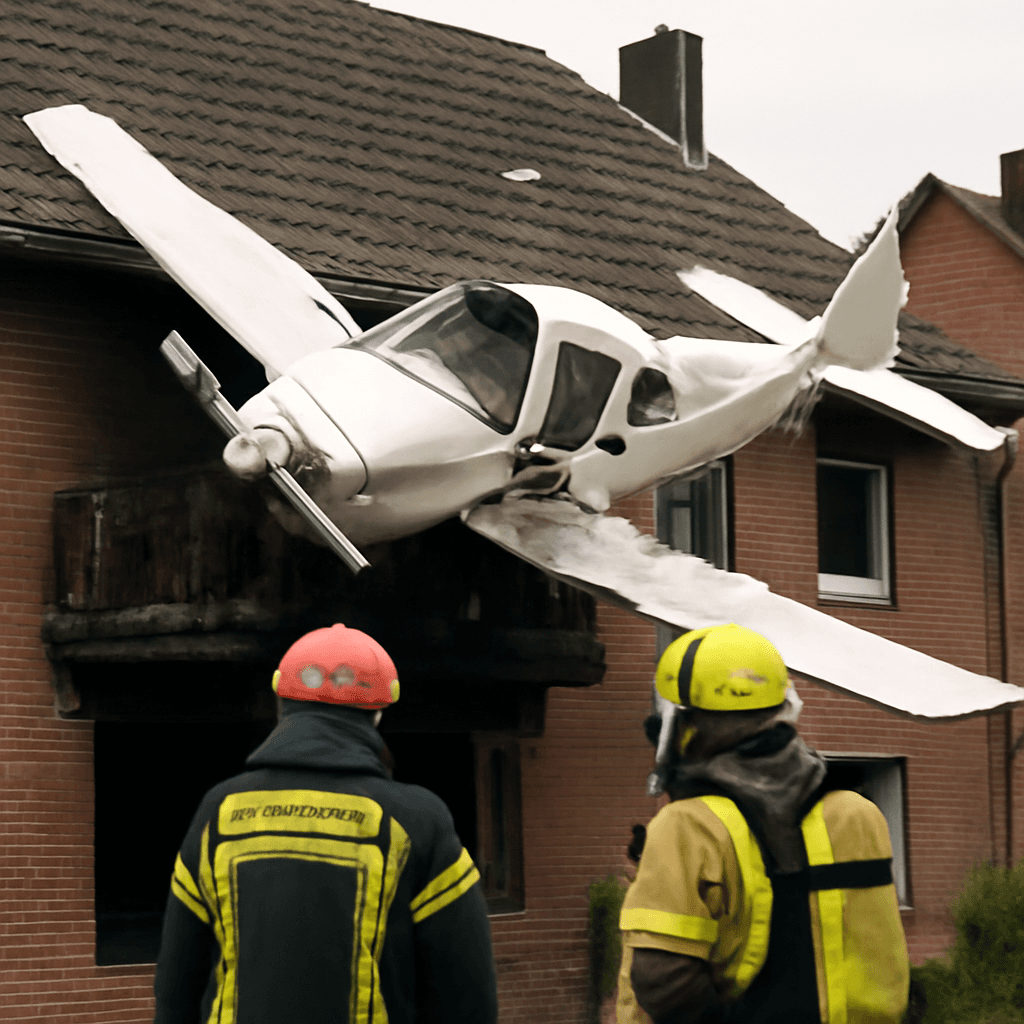 Two Dead After Small Plane Crashes into Residential Building in Germany Two Dead After Small Plane Crashes into Residential Building in Germany